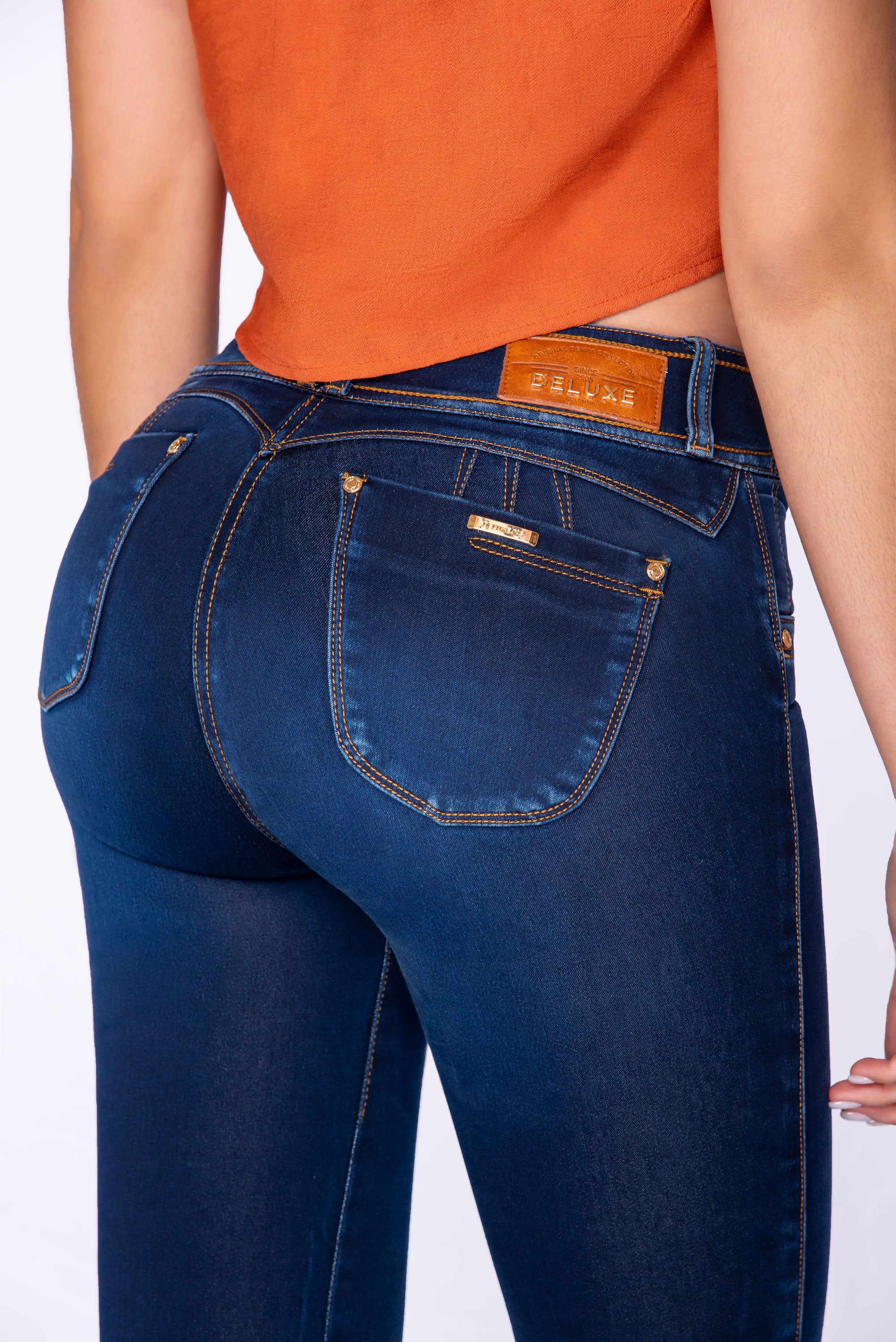 Skinny Jean con Pretina Decorativa