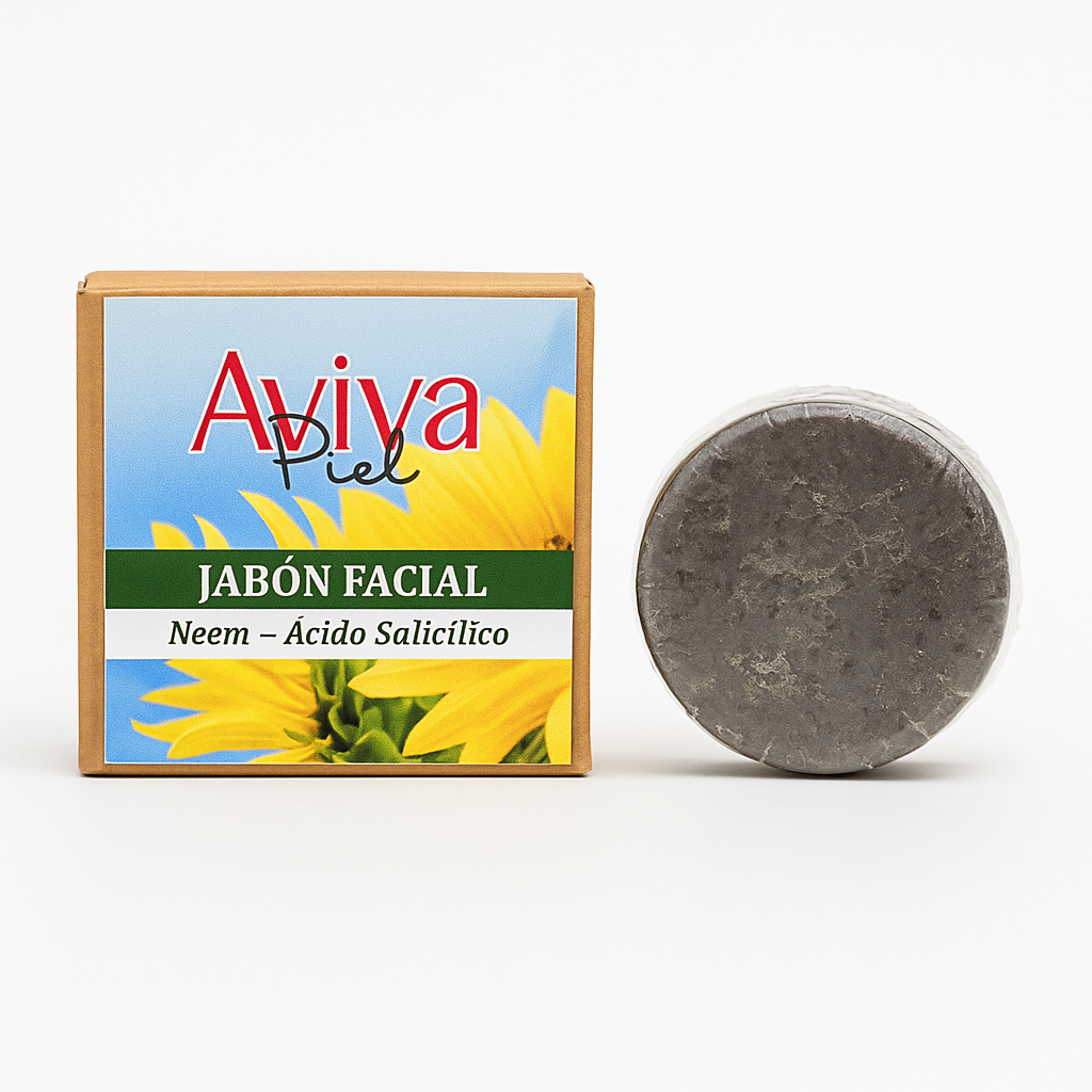 Aviva Piel – Jabón Facial Neem + Ácido Salicílico