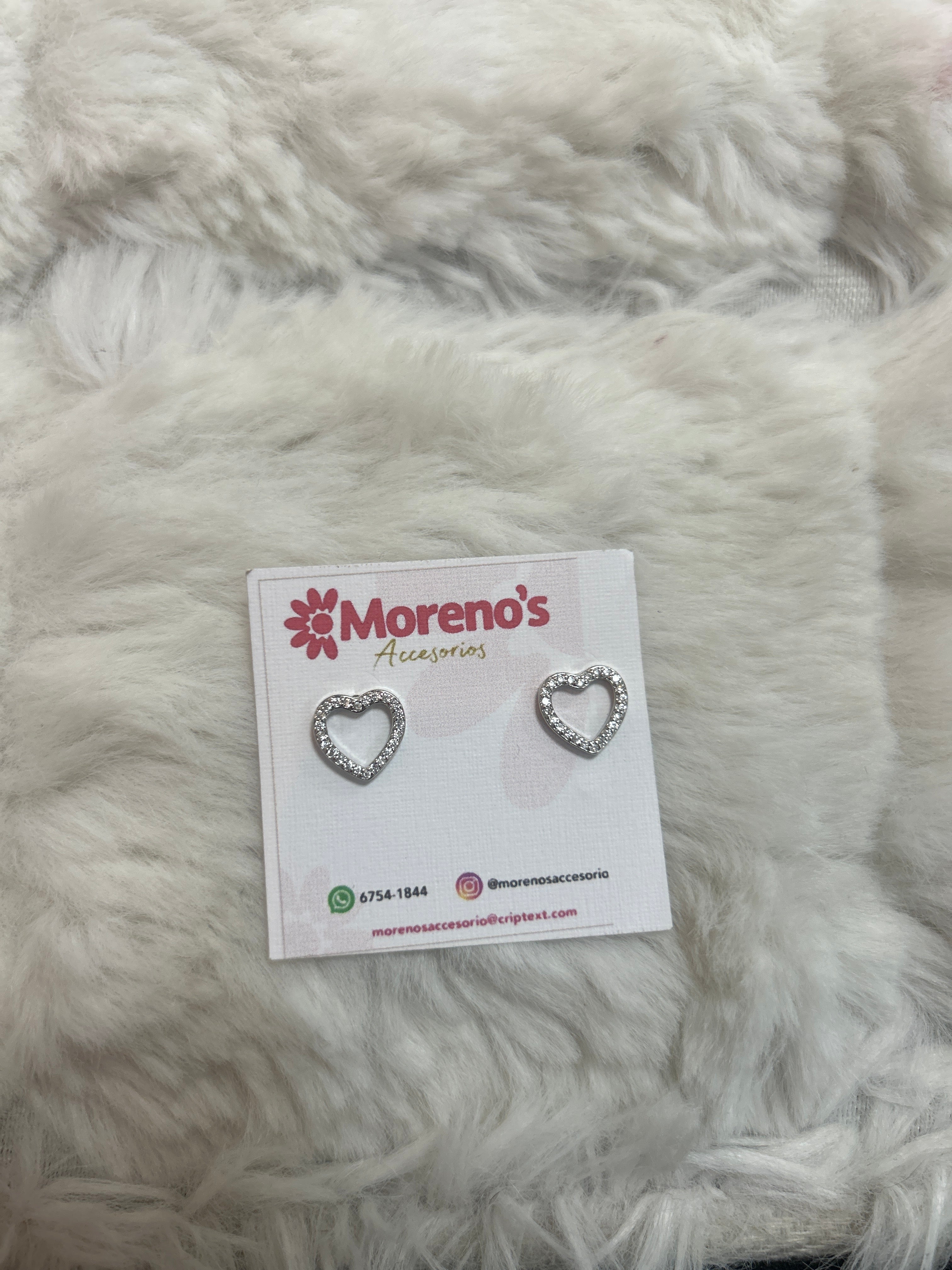 Aretes Corazón Brillante