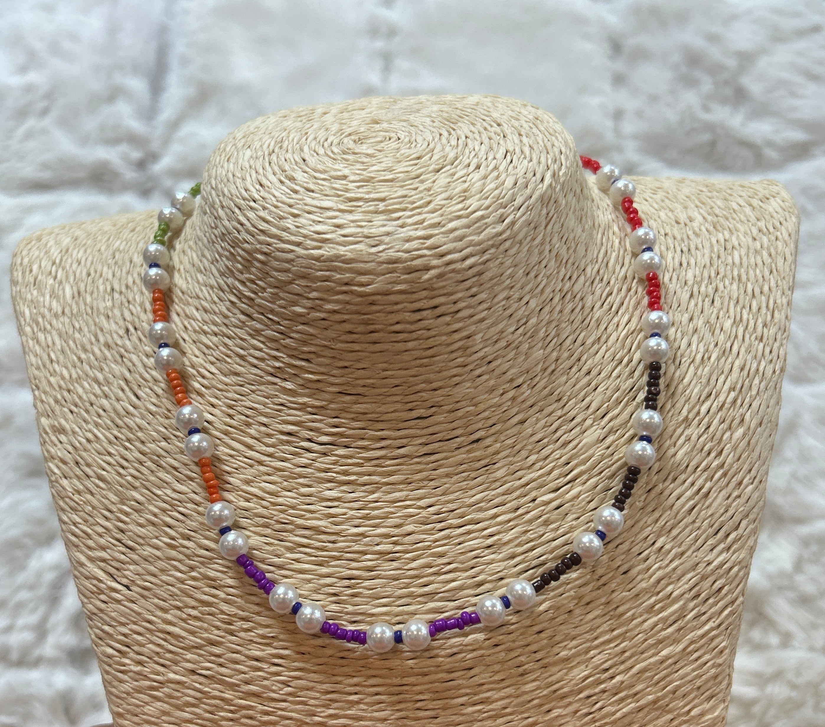 Collar Rainbow Pearl