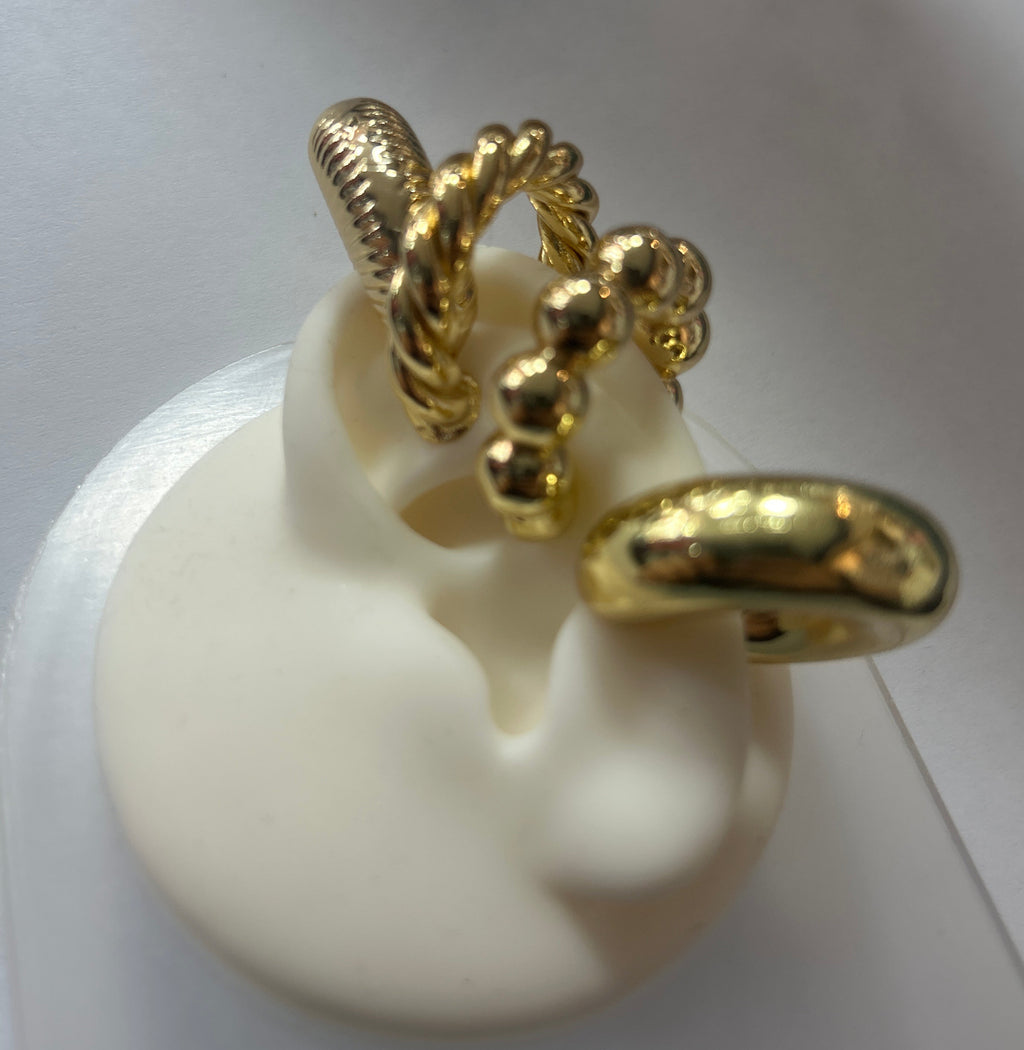 Ear Cuffs Golden Mix