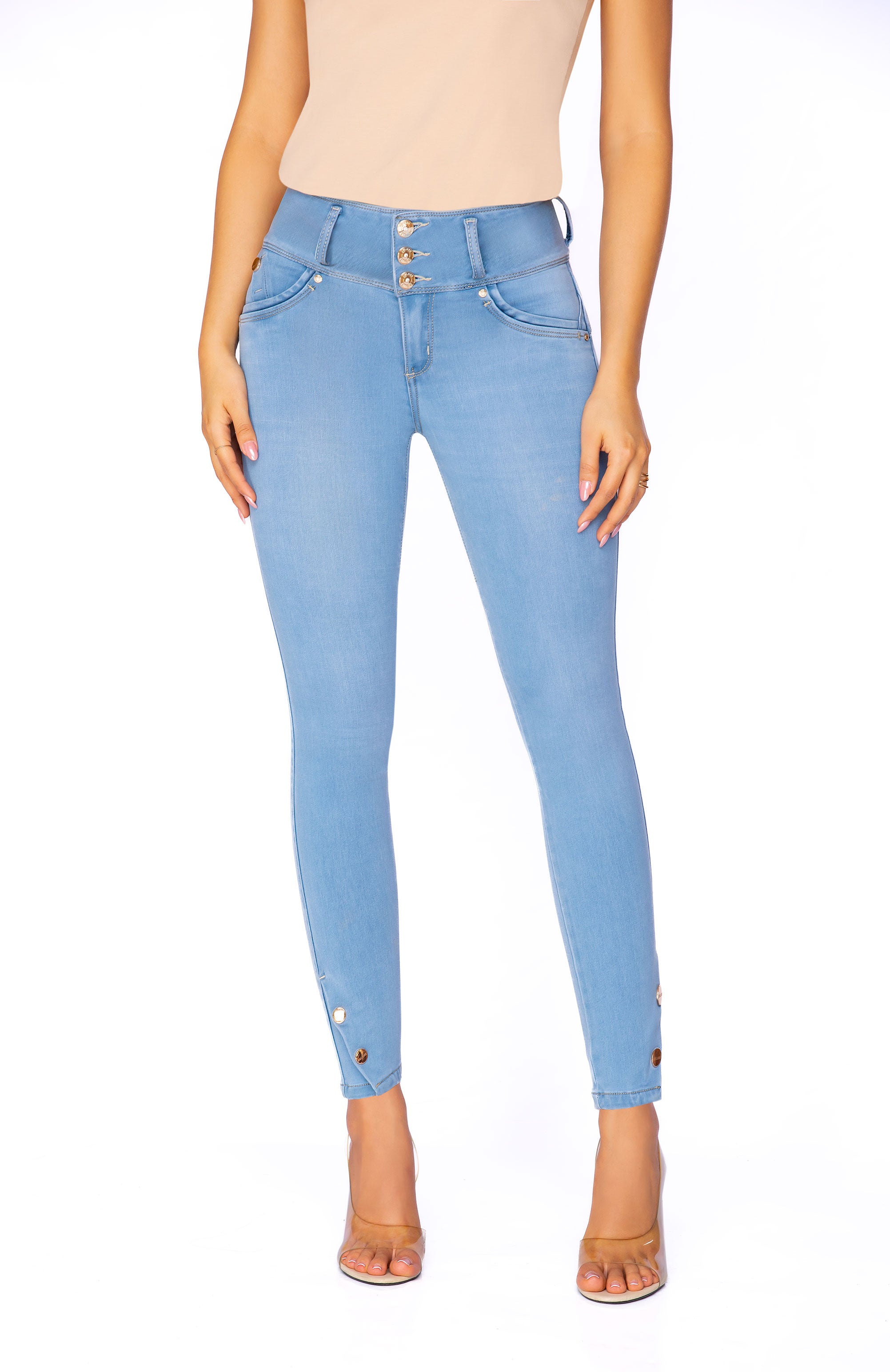 Light Blue Skinny Jean 3 Botones