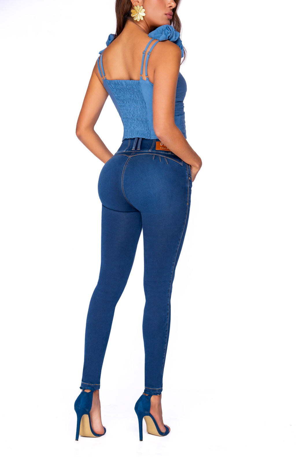 High Rise Skinny Jean 3 Botones