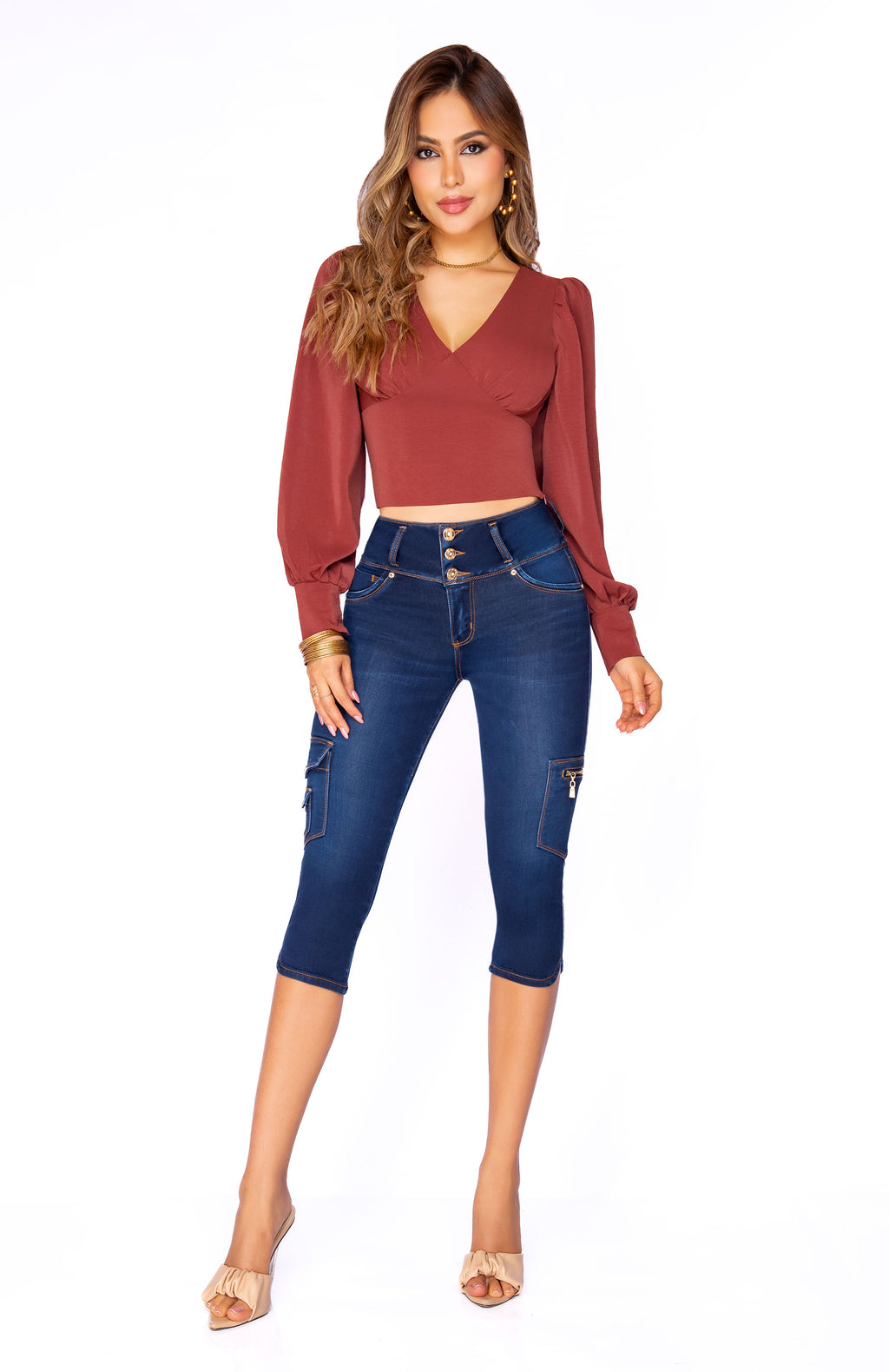 Blusa Terracota Elegance