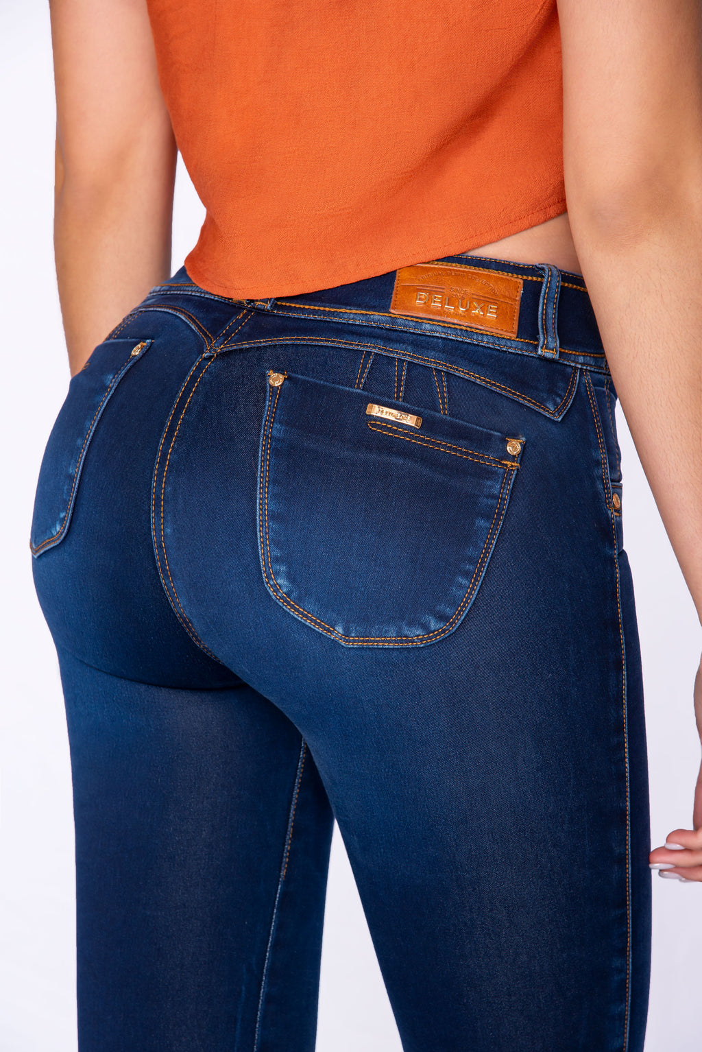 Skinny Jean con Pretina Decorativa