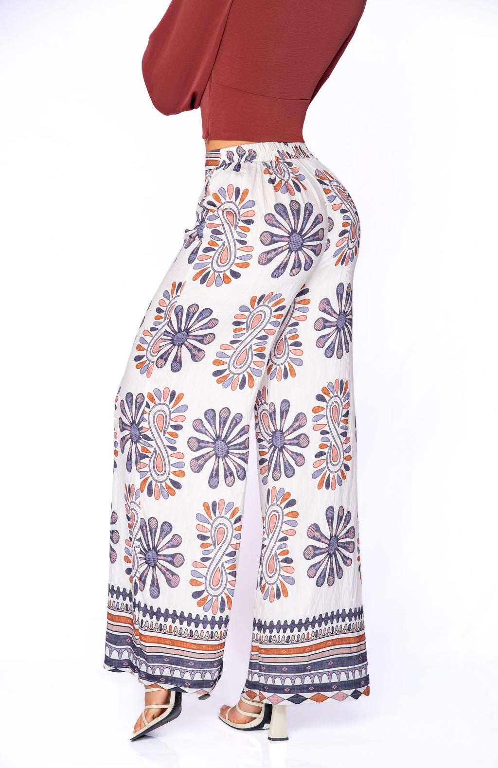 Pantalón Palazzo Estampado Boho Chic