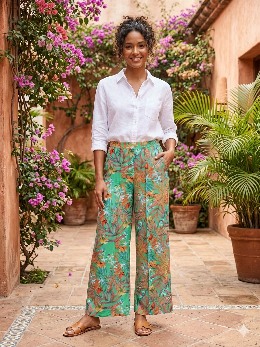 Pantalón Estampado SHEIN