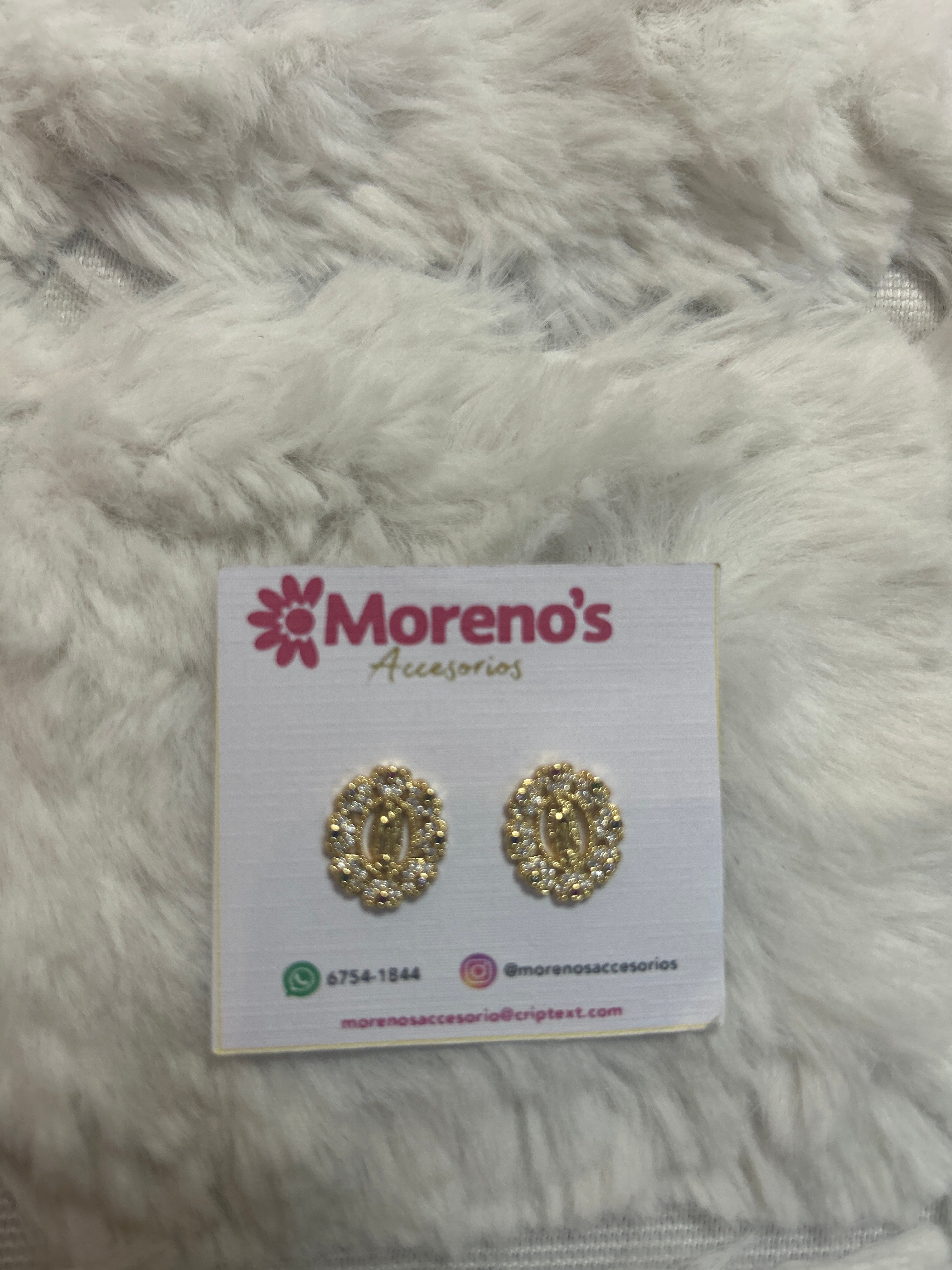 Aretes Virgen Dorada