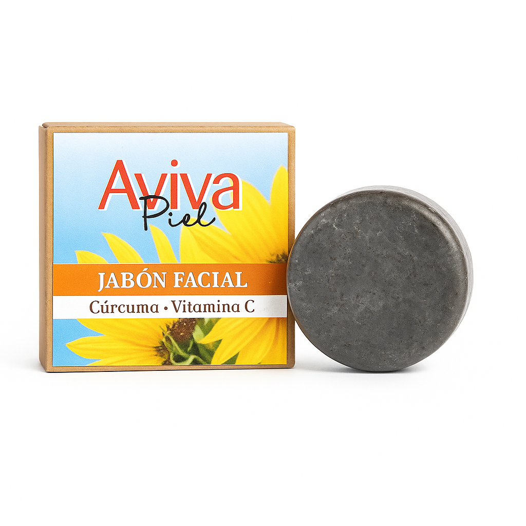 Aviva Piel – Jabón Facial Cúrcuma + Vitamina C