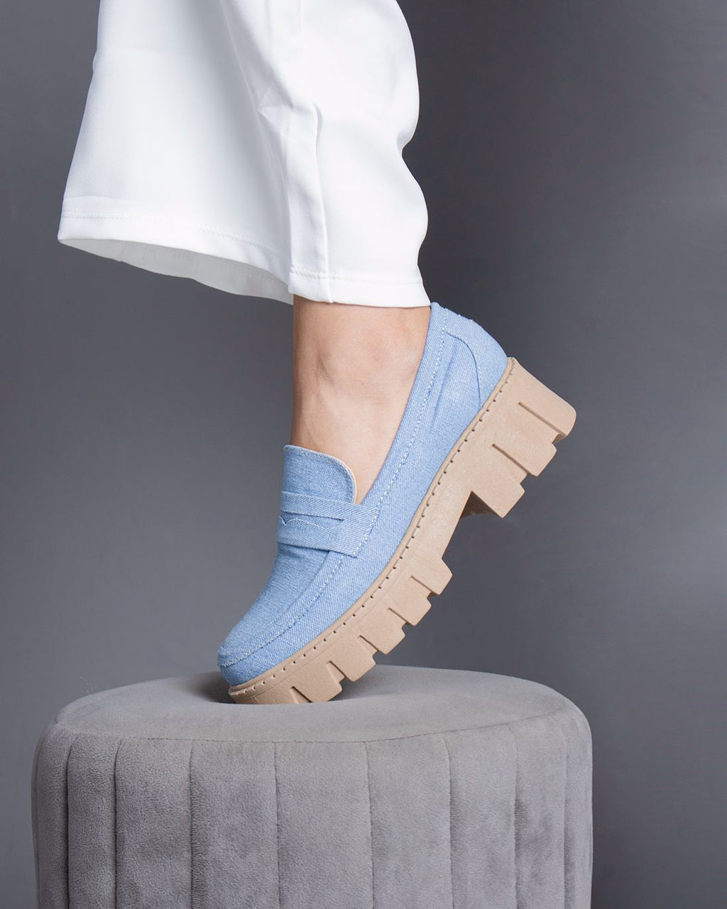 Mocasines Chunky Denim Azul