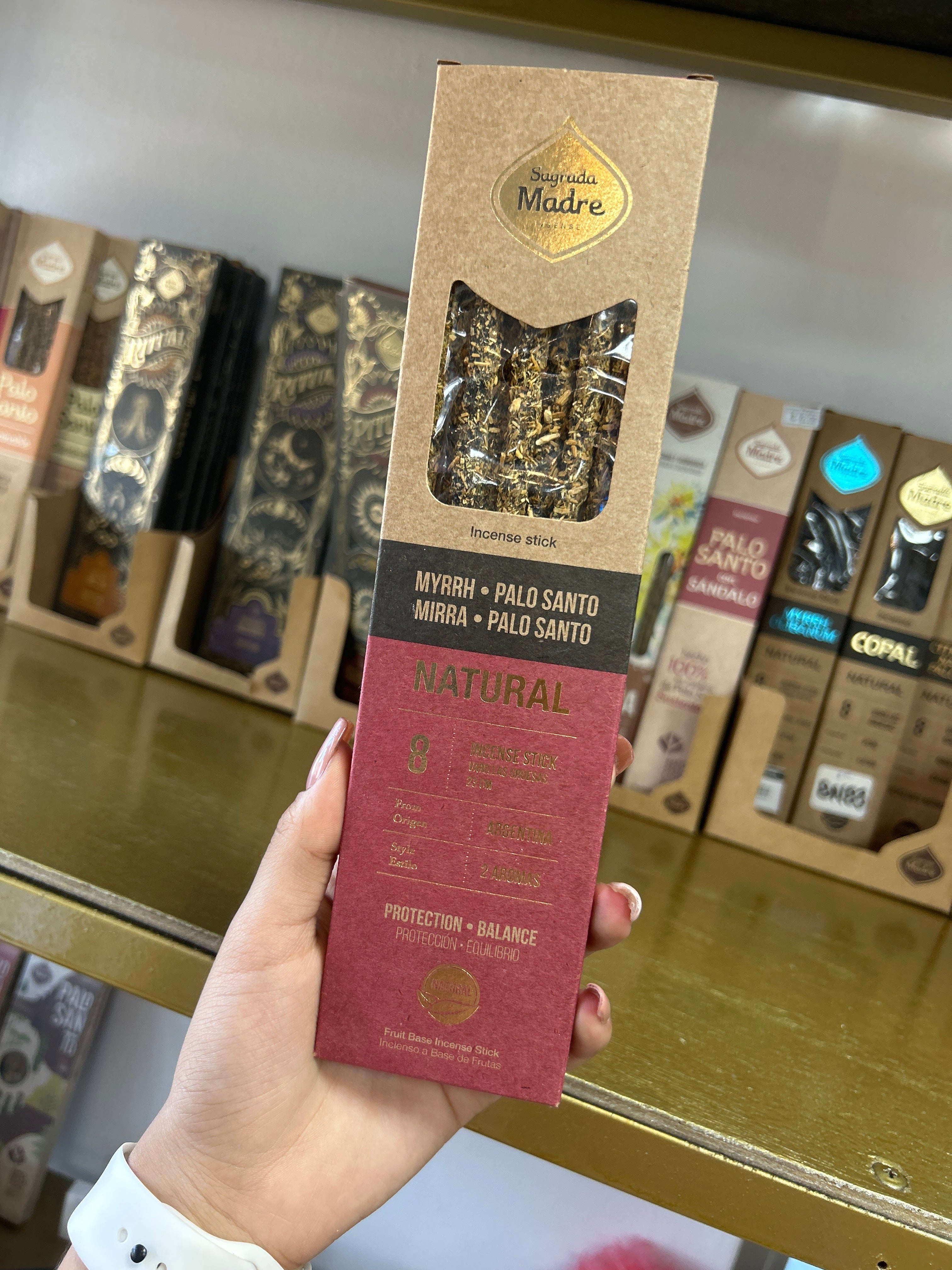 Incienso doble aroma mirra y palo santo