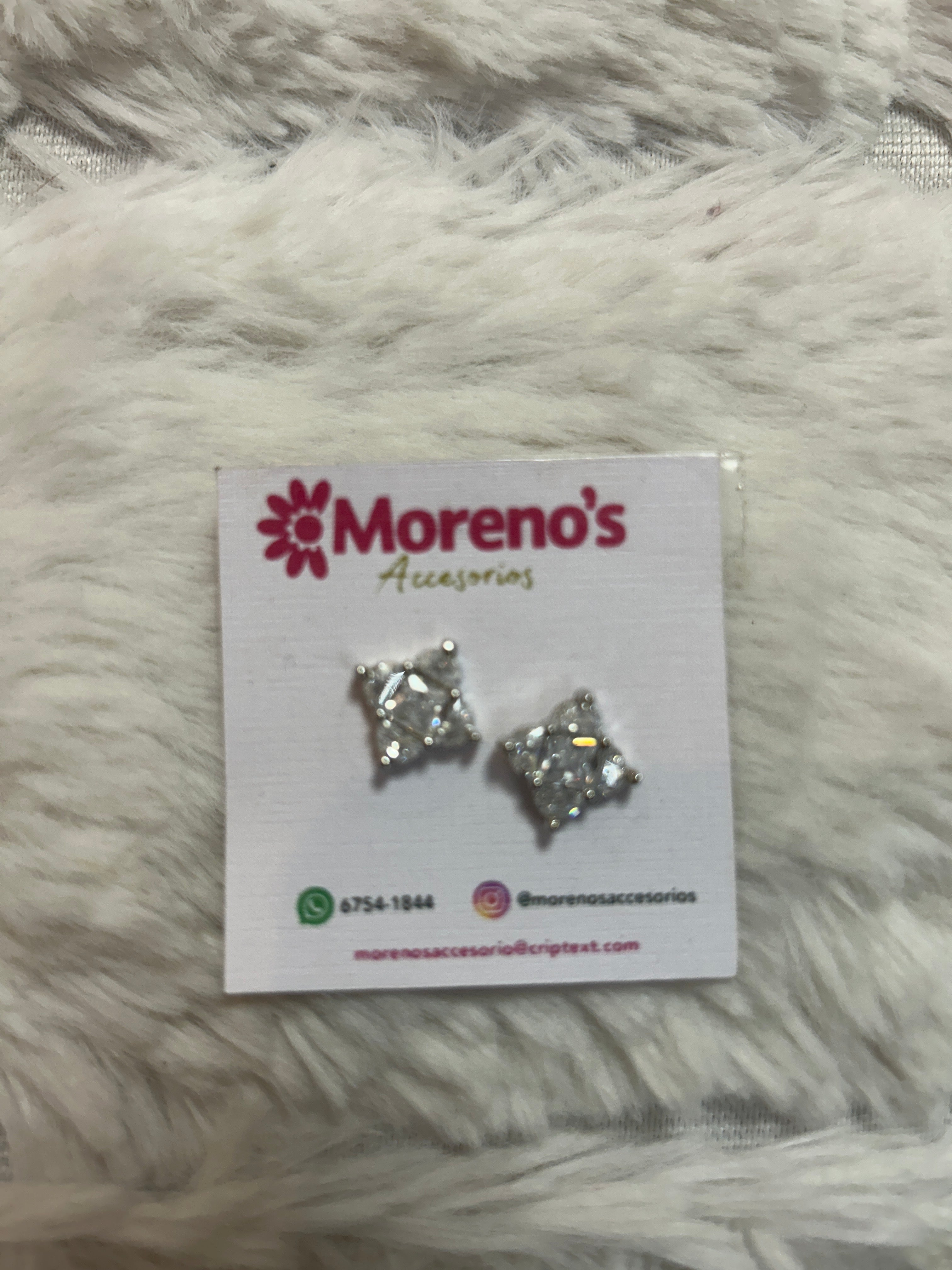Aretes Diamante Cuadrado
