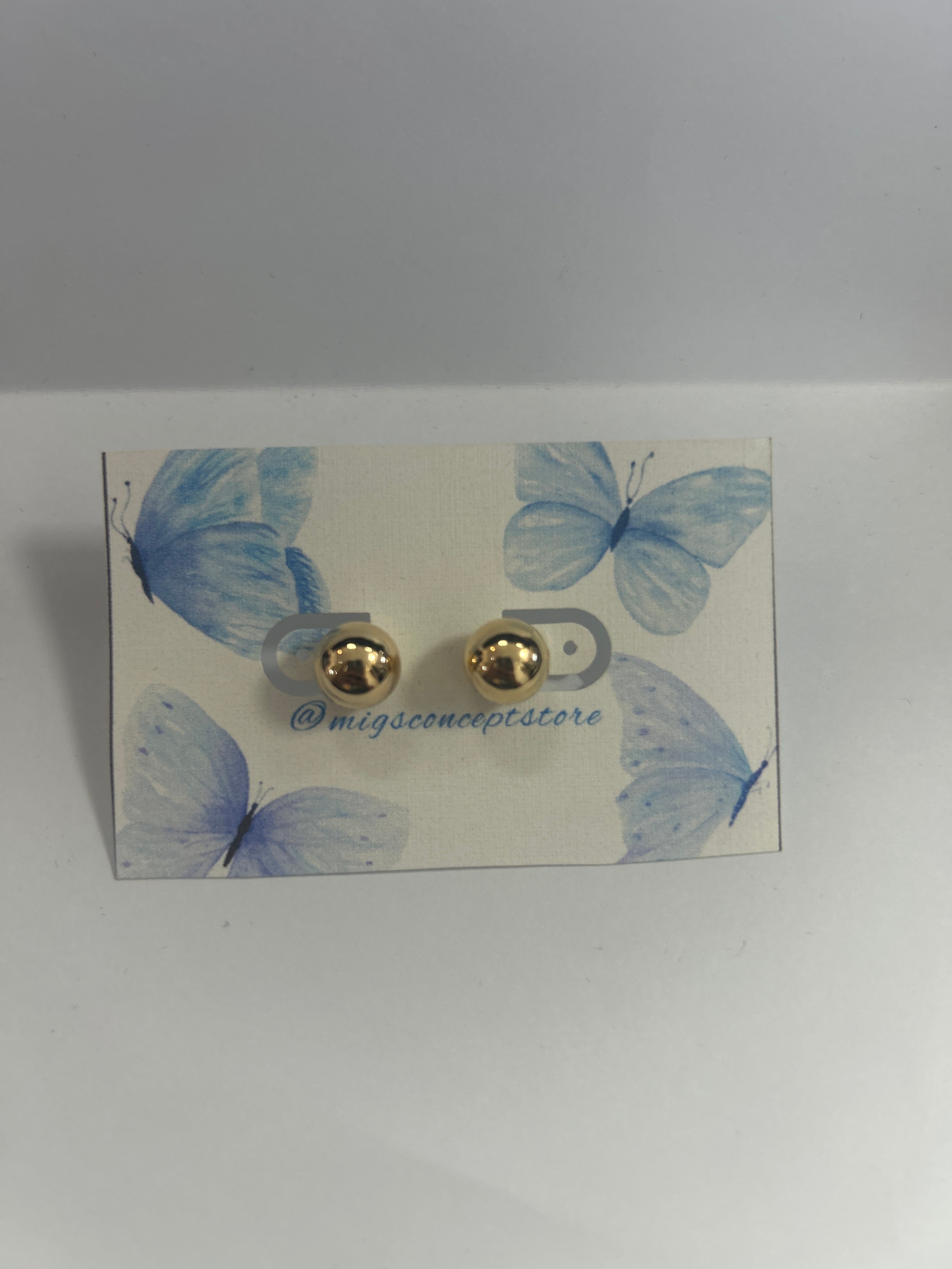 Aretes de Perlas Doradas