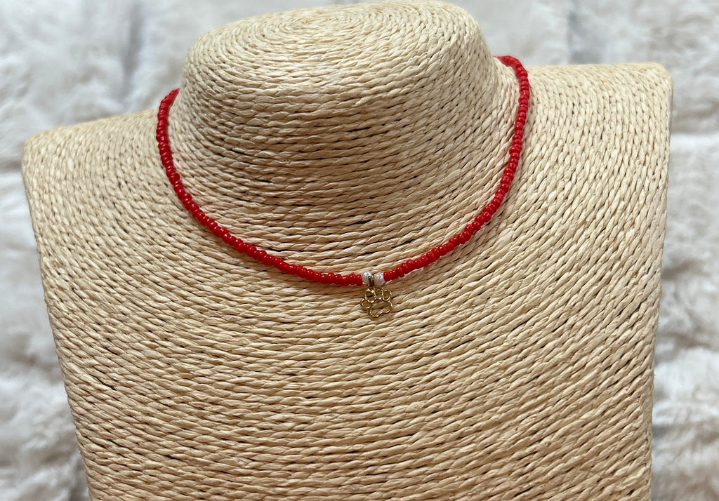 Collar Red Charm