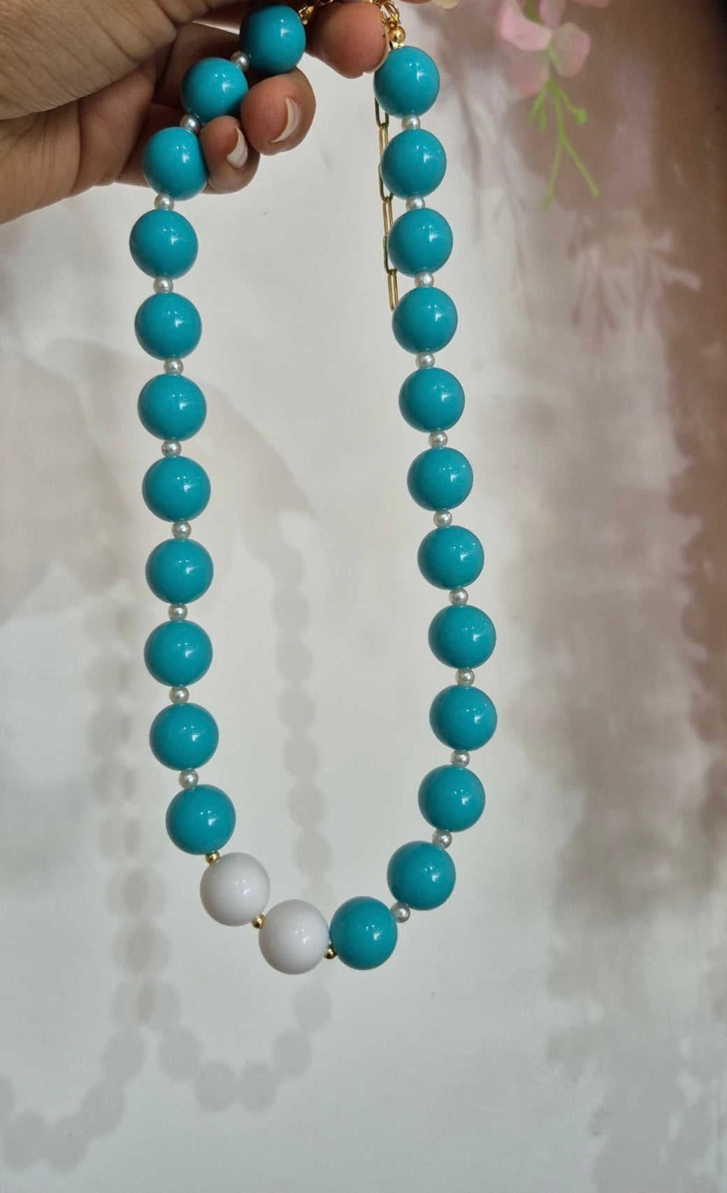 Collar Chicle Turquesa