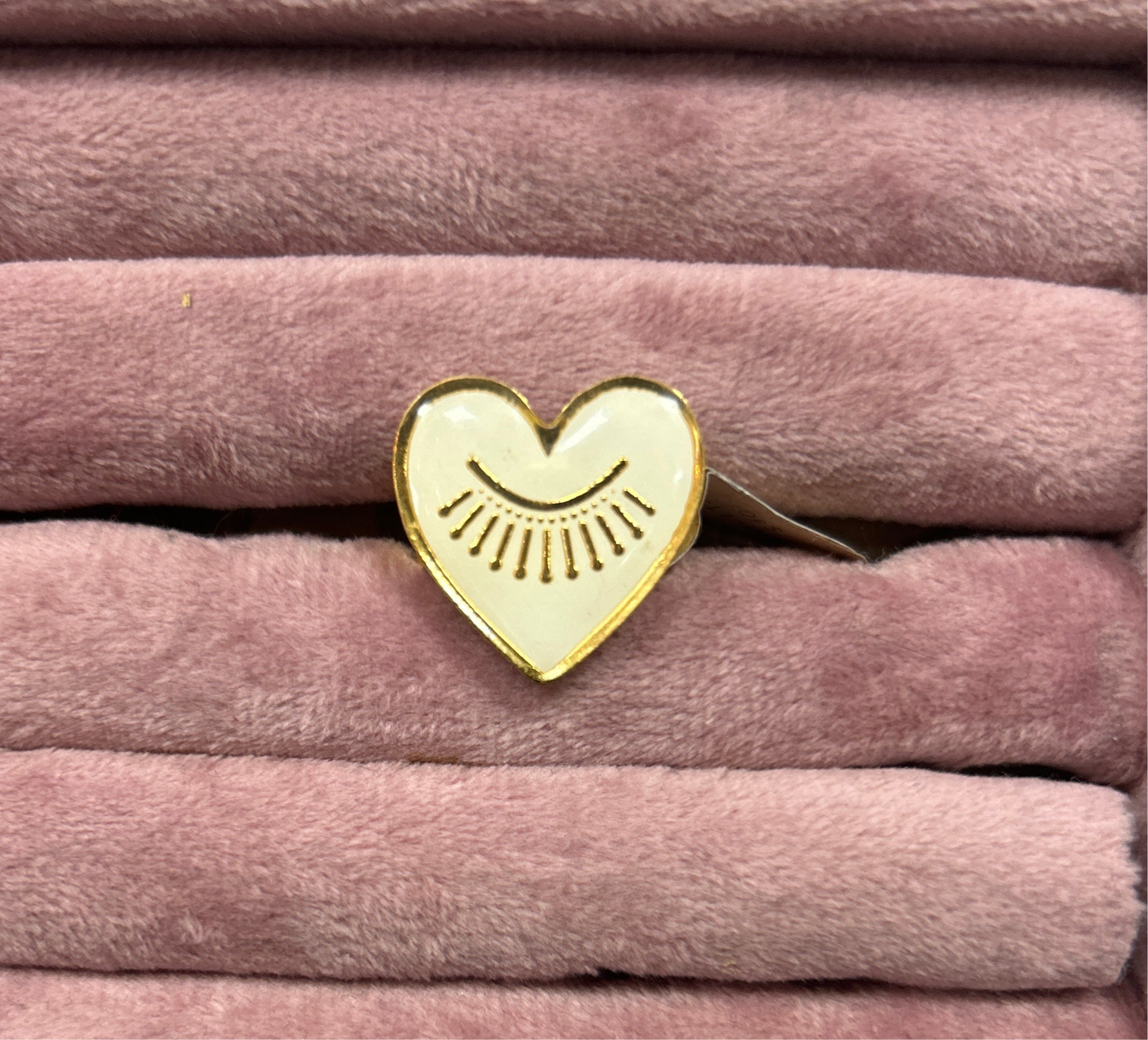 Anillo Corazón Dorado