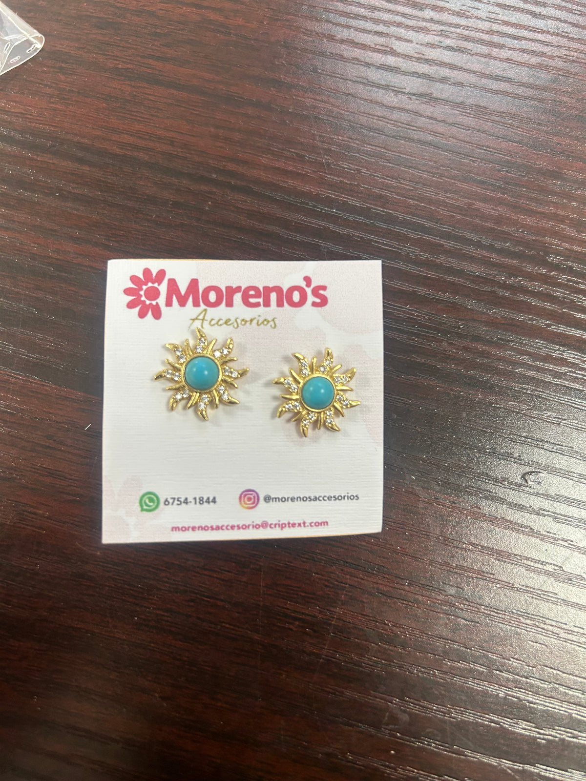 Aretes de Sol Celestes