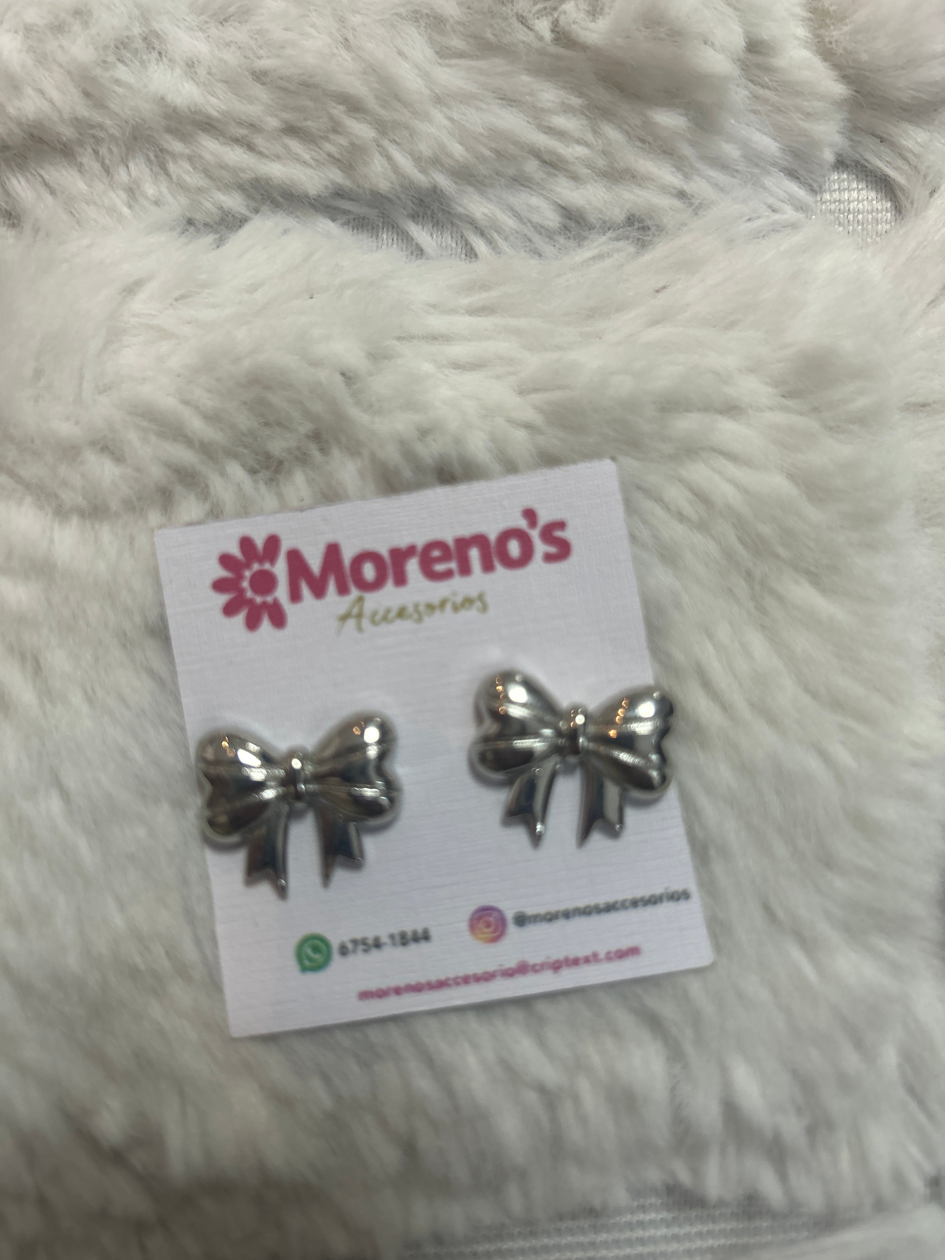 Aretes Moño Silver