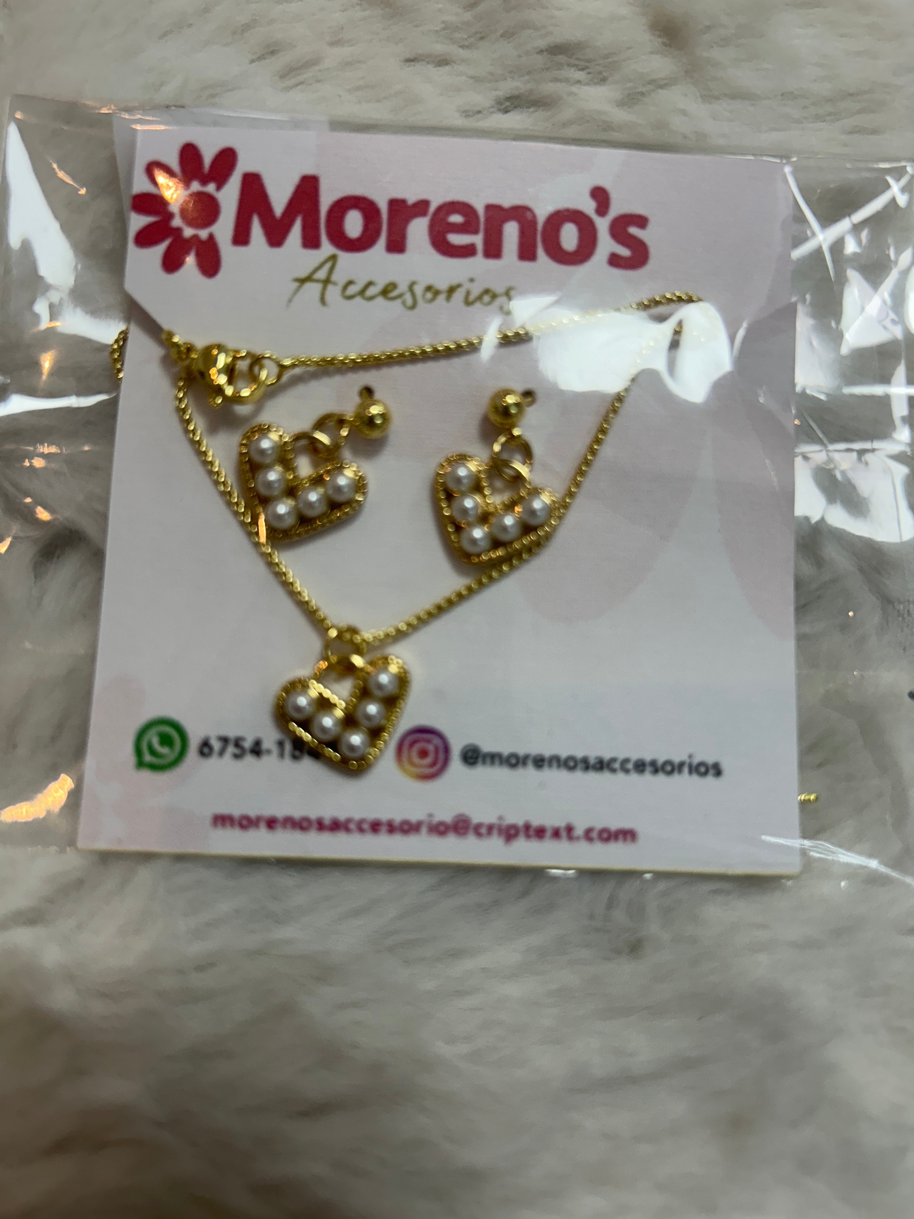 Set Corazón de Perlas