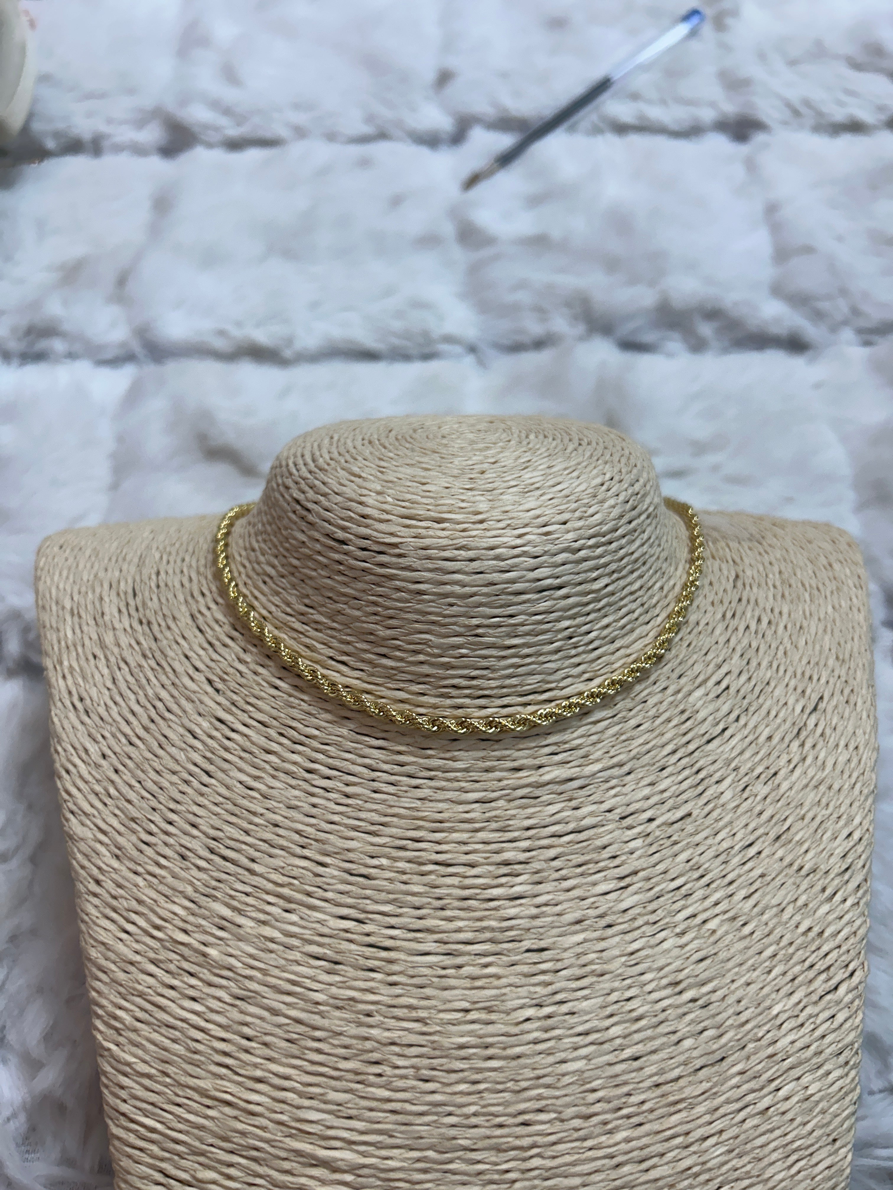 Cadena Clásica Rope Dorada