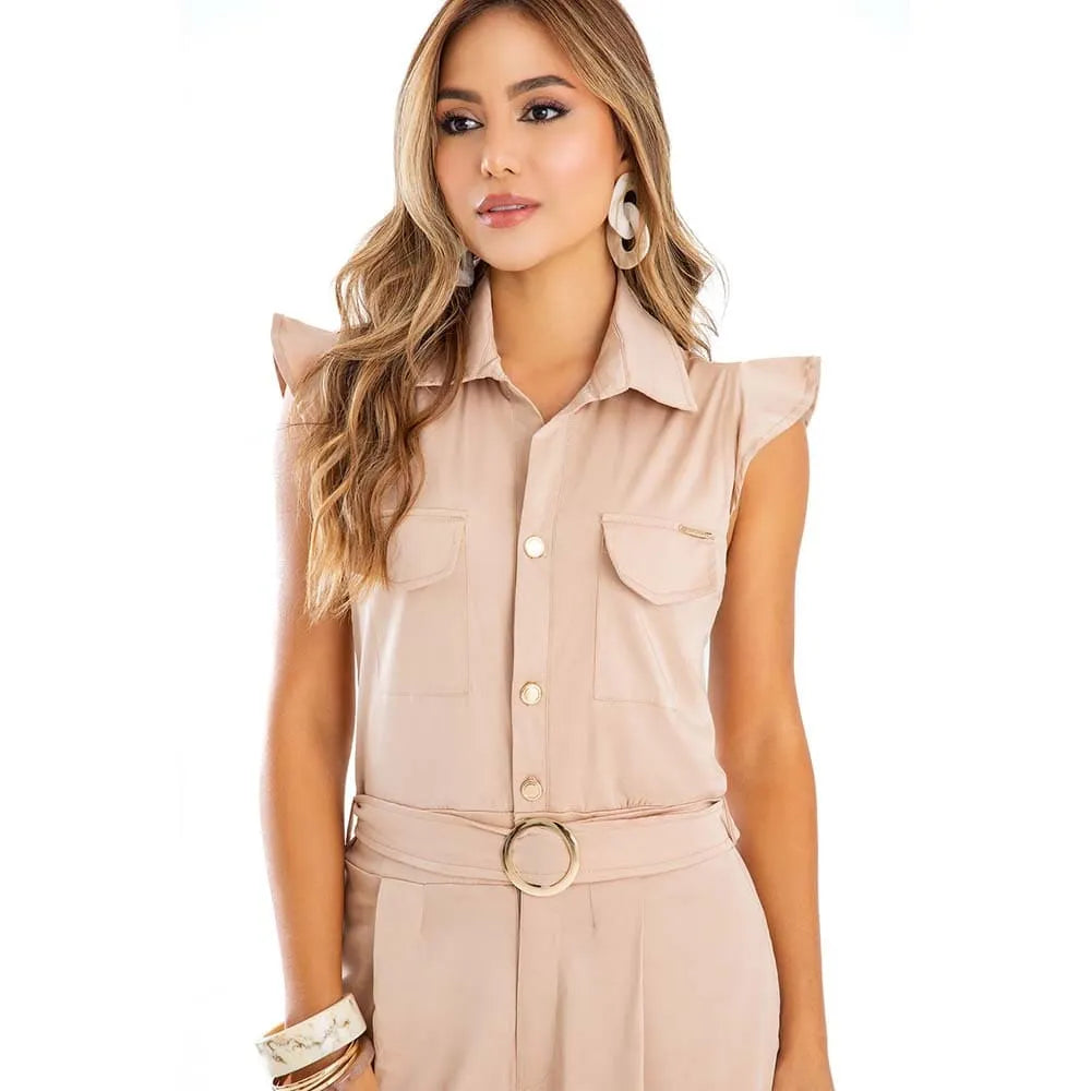 Jumpsuit Elegancia Nude