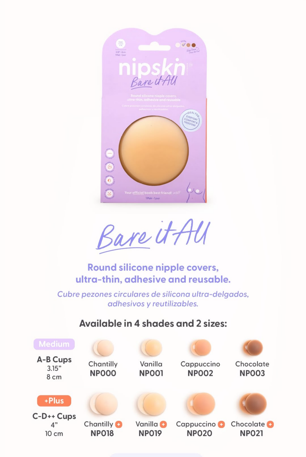 Nipskn Bare it All - Nipple Covers