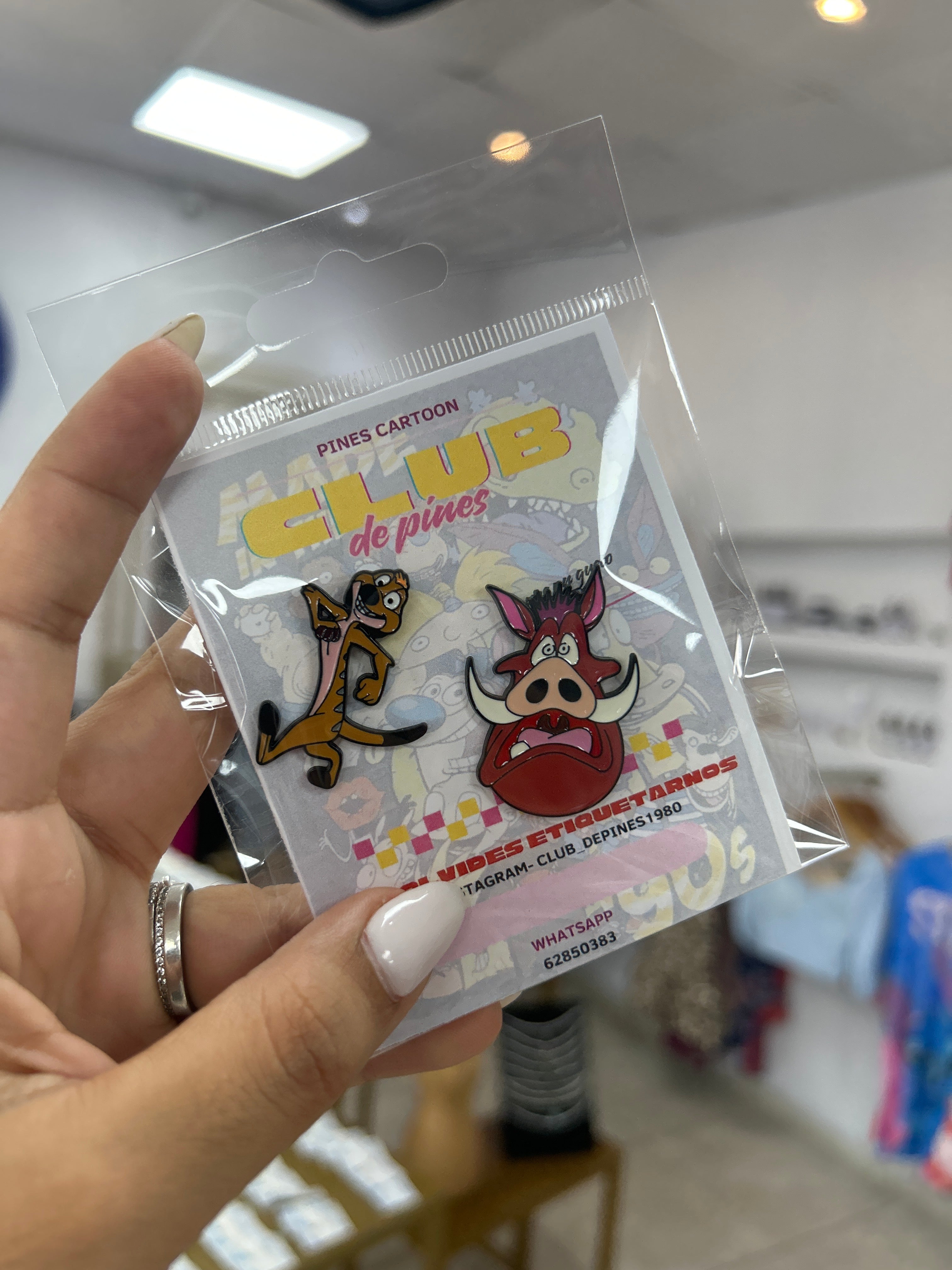 Pin Dúo Timón y Pumba