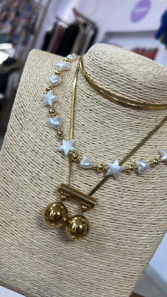 Collar de Perlas de Estrellas