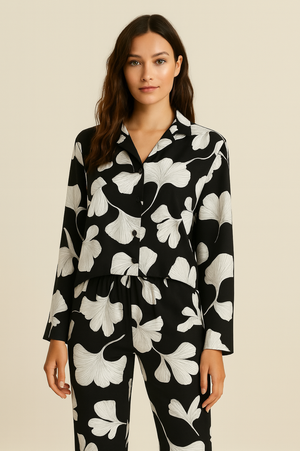 Black Ginkgo Elegance