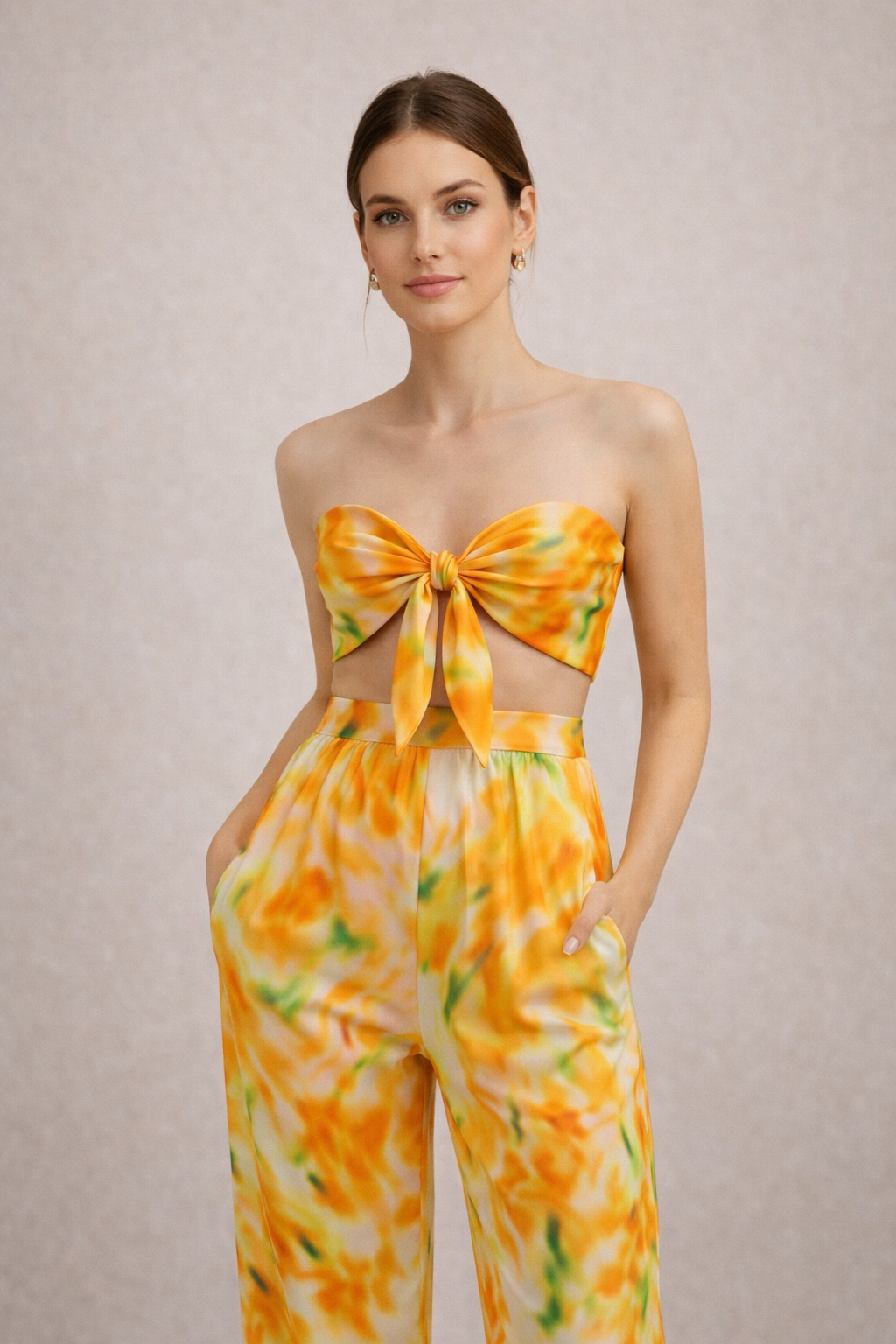 Conjunto Satinado Sunset Glow