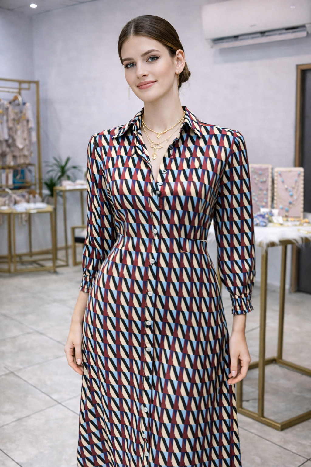 Vestido Geométrico Milano