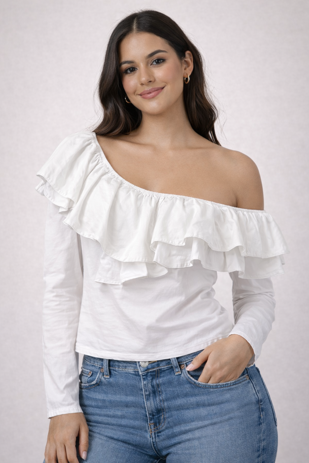 Top Blanco Alpha y Omega