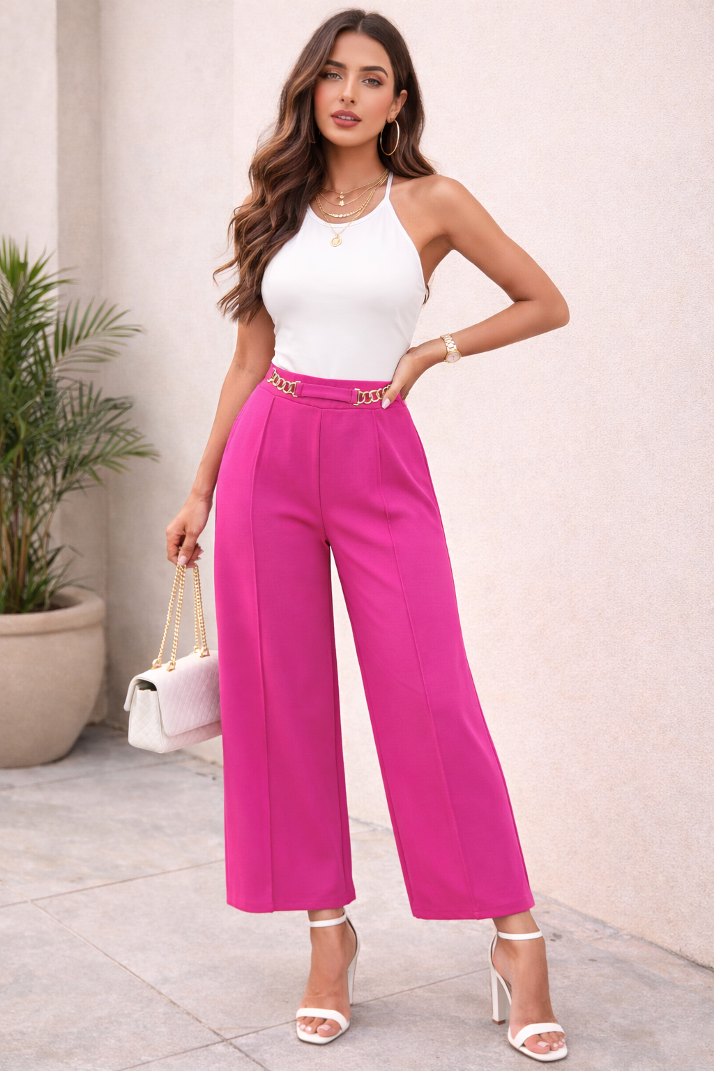 Pantalón Elegance Fucsia