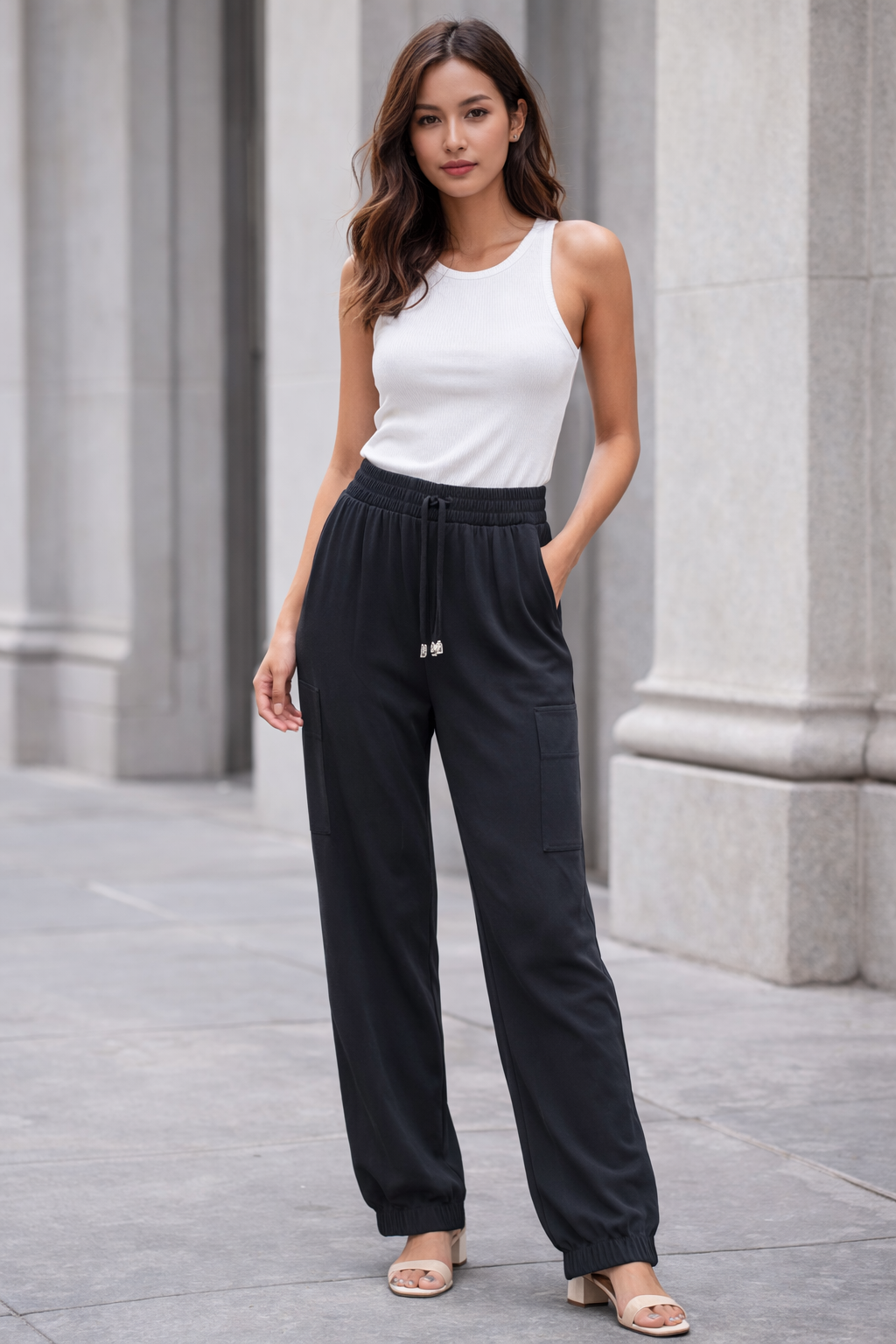 Pantalón Negro Largo