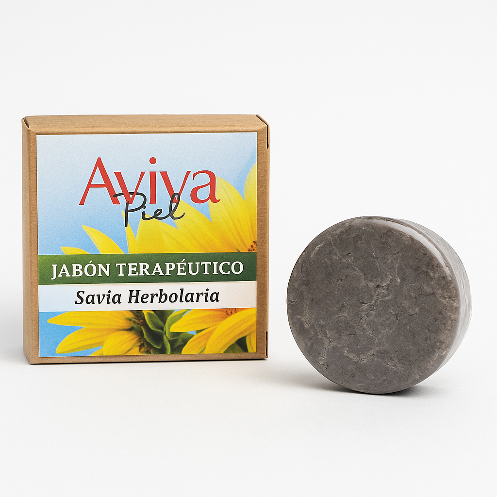 Jabón Terapéutico Savia Herbolaria de Aviva Piel