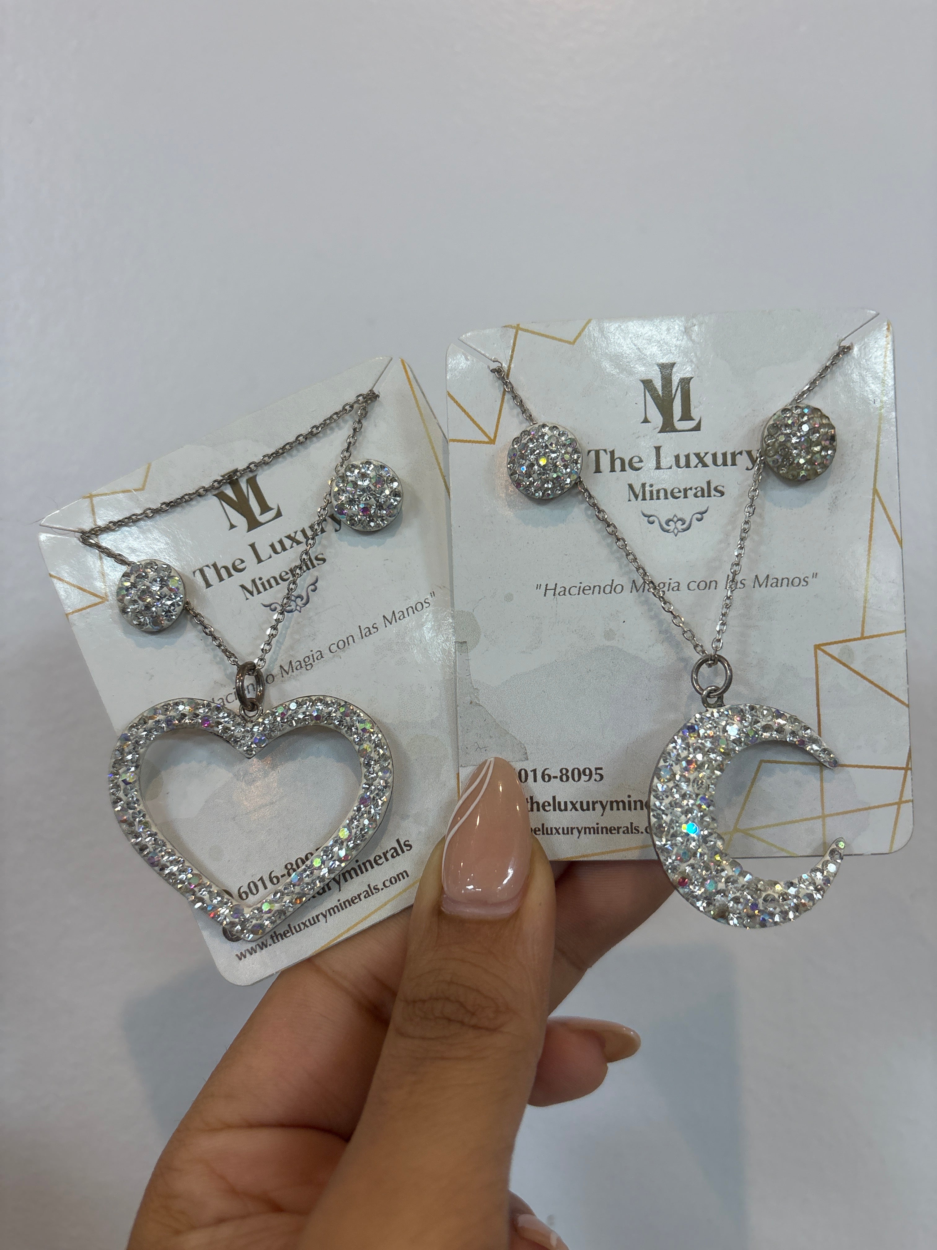 Set de Collar y Aretes con Cristales – Luxury Minerals