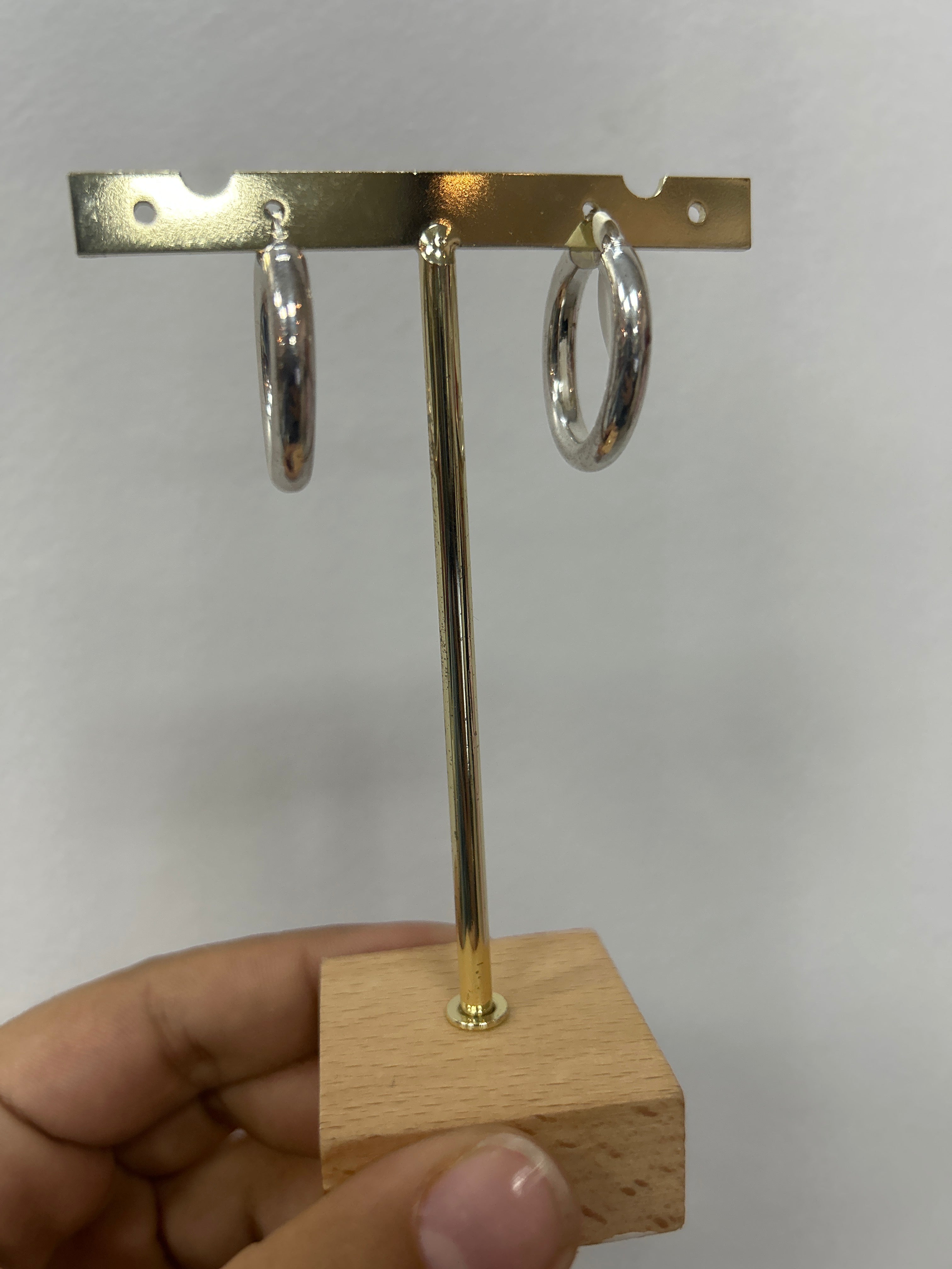 Aretes Argolla Silver Chic