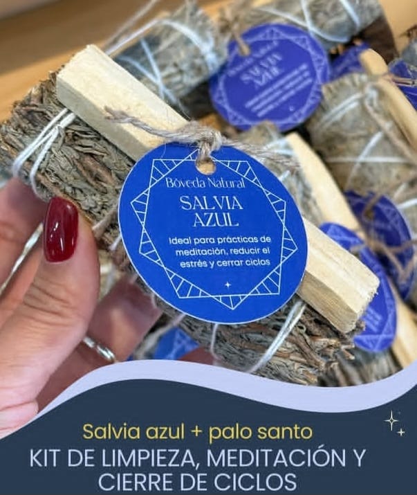 Kit Salvia Azul + Palo Santo – Limpieza y Cierre de Ciclos