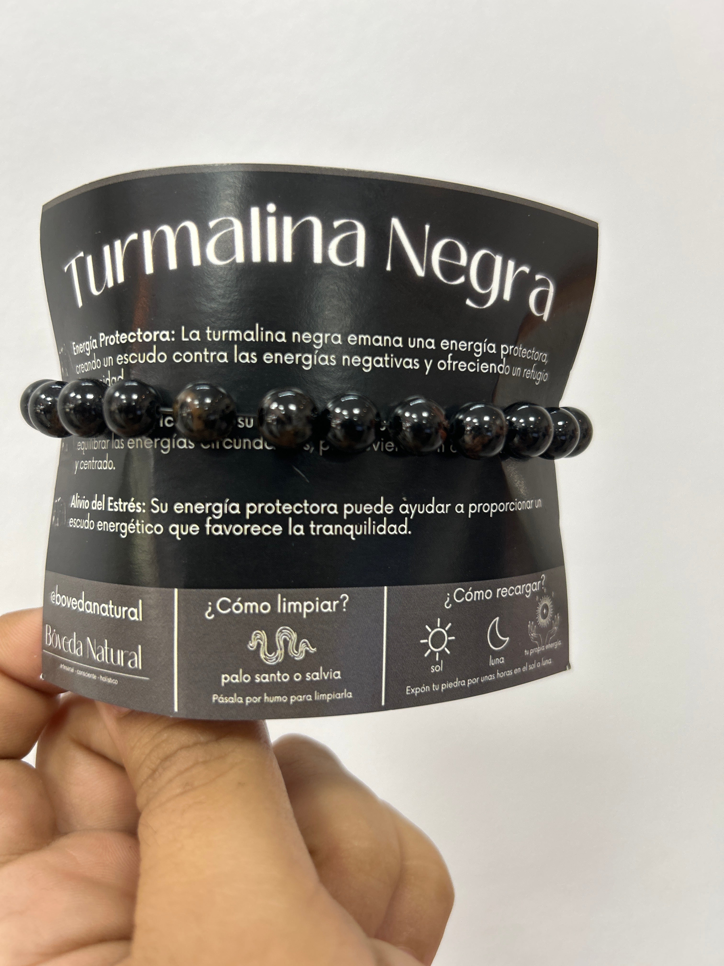 Pulsera de Turmalina Negra – Protección y Equilibrio Energético