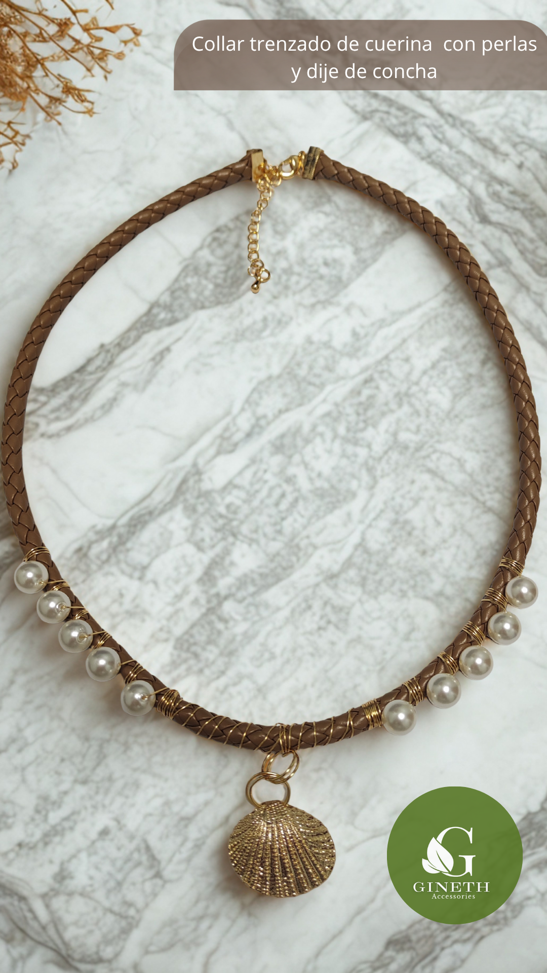 Collar Trenzado Shell Luxe
