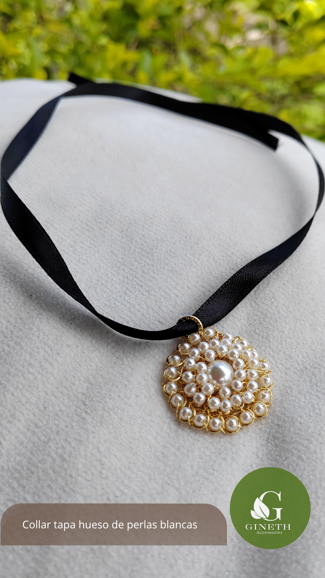 ✨ Collar Tapa Hueso Pearl Elegance