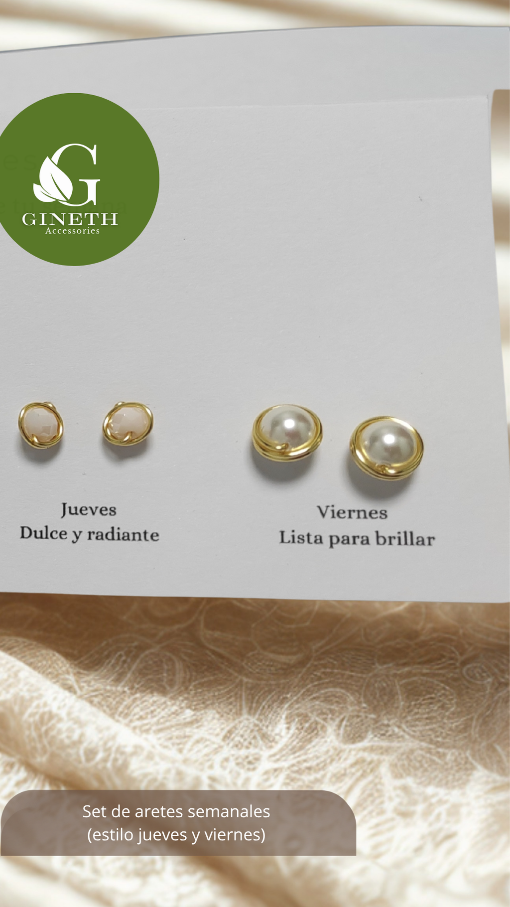 Set de Aretes Semanales “Días con Estilo”