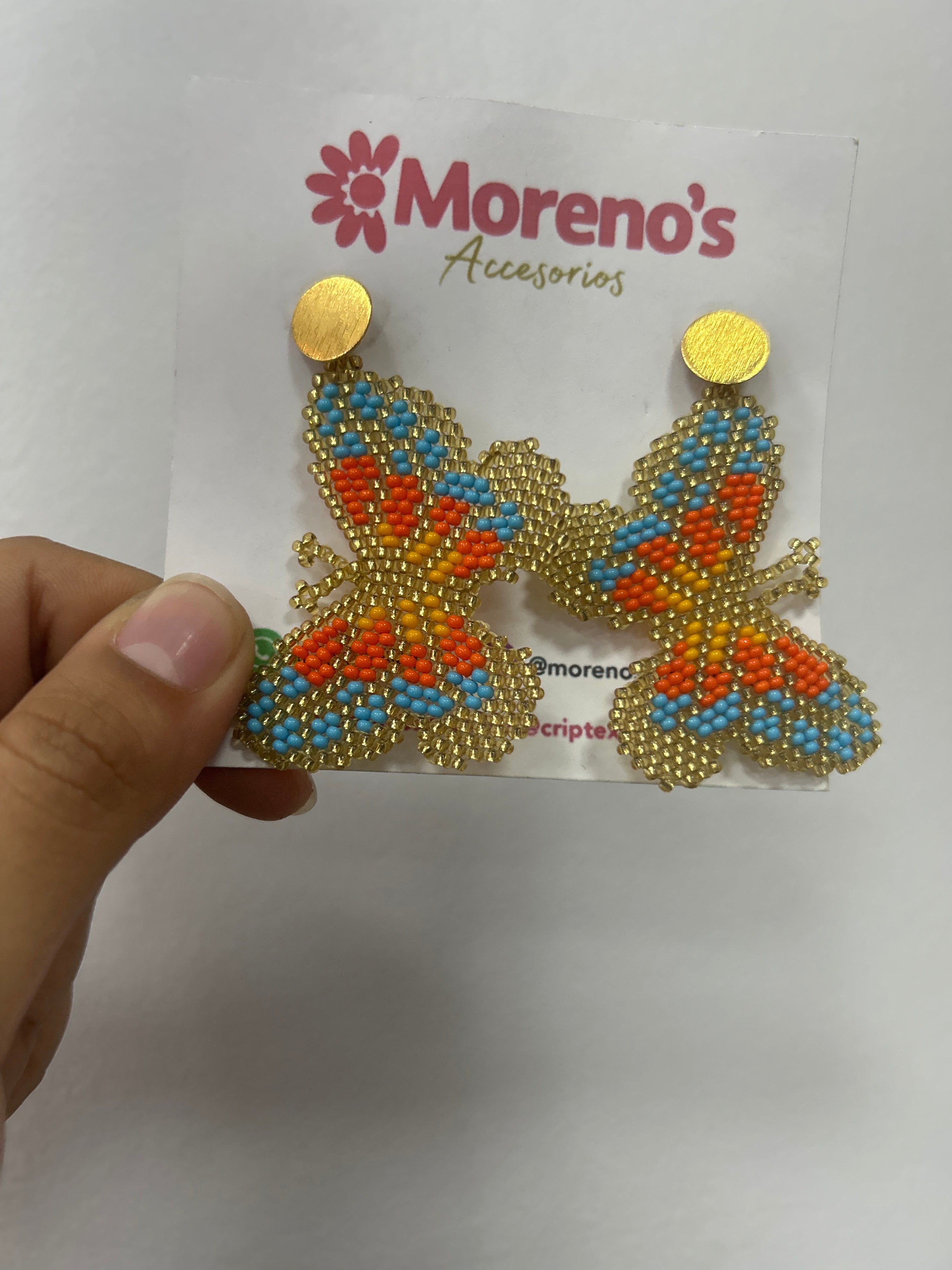 Aretes Mariposa Dorada