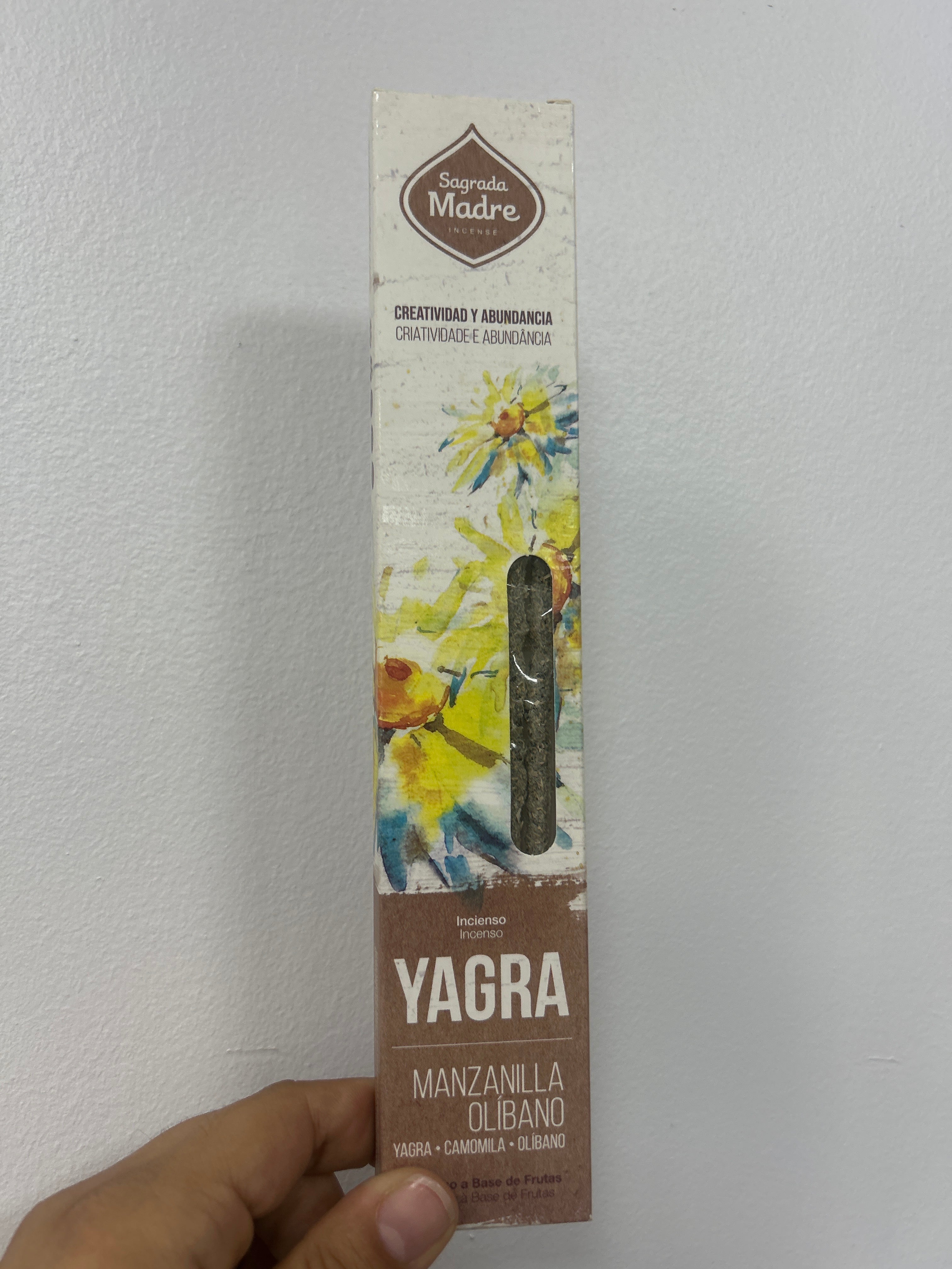 Incienso Yagra, Manzanilla y Olibano – Sagrada Madre