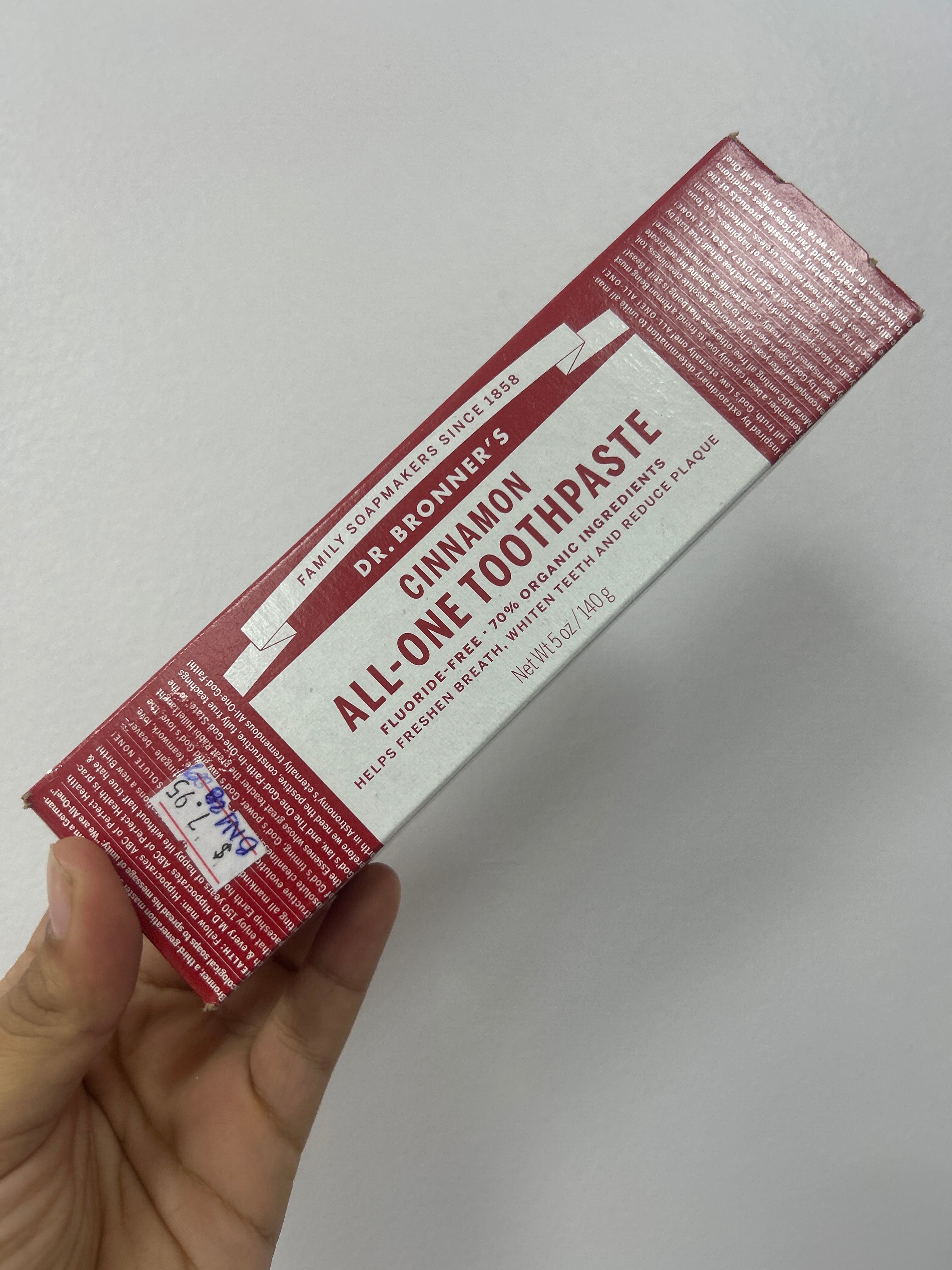 Pasta Dental Orgánica de Canela