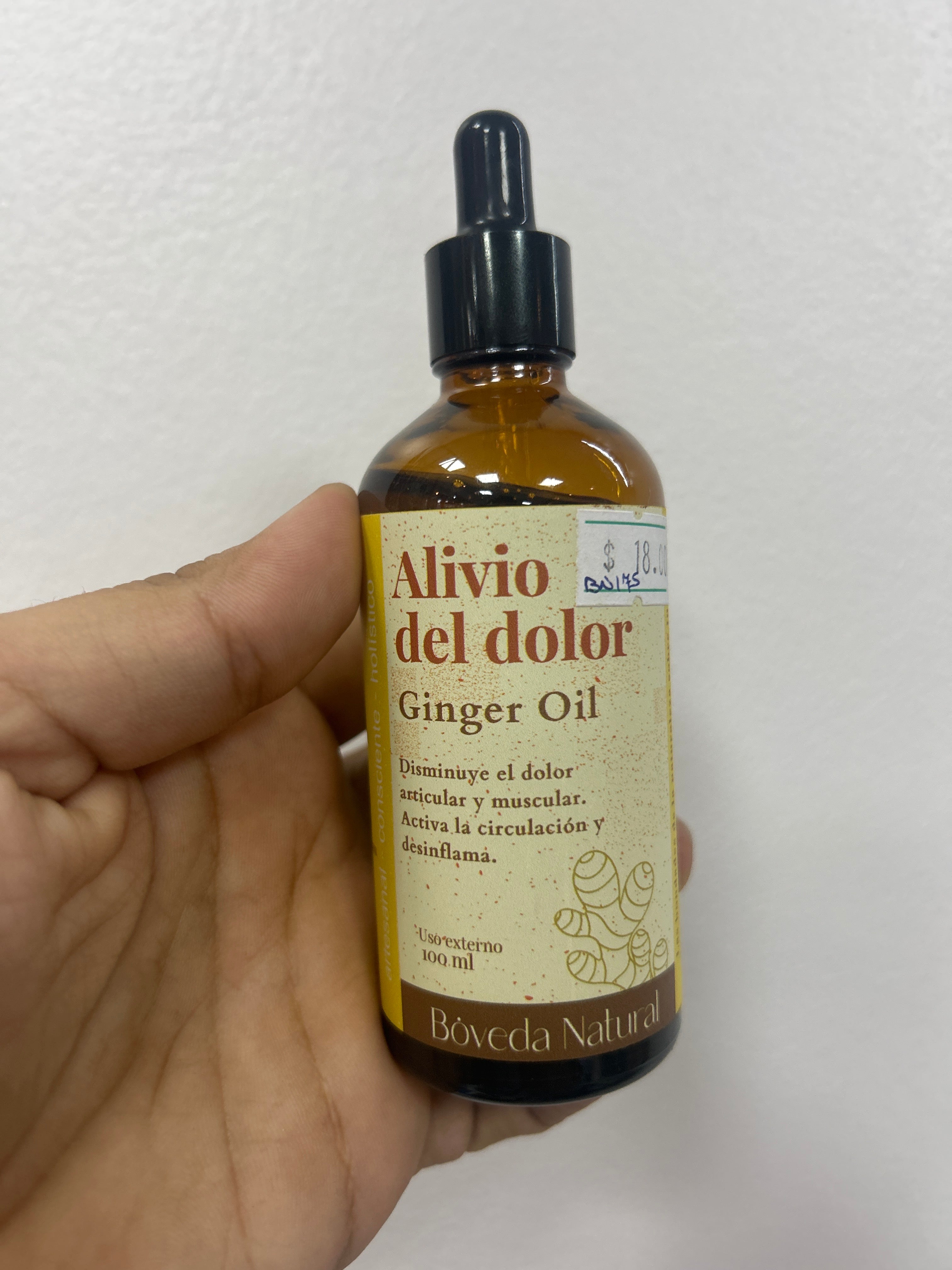 Aceite de Jengibre “Alivio del Dolor