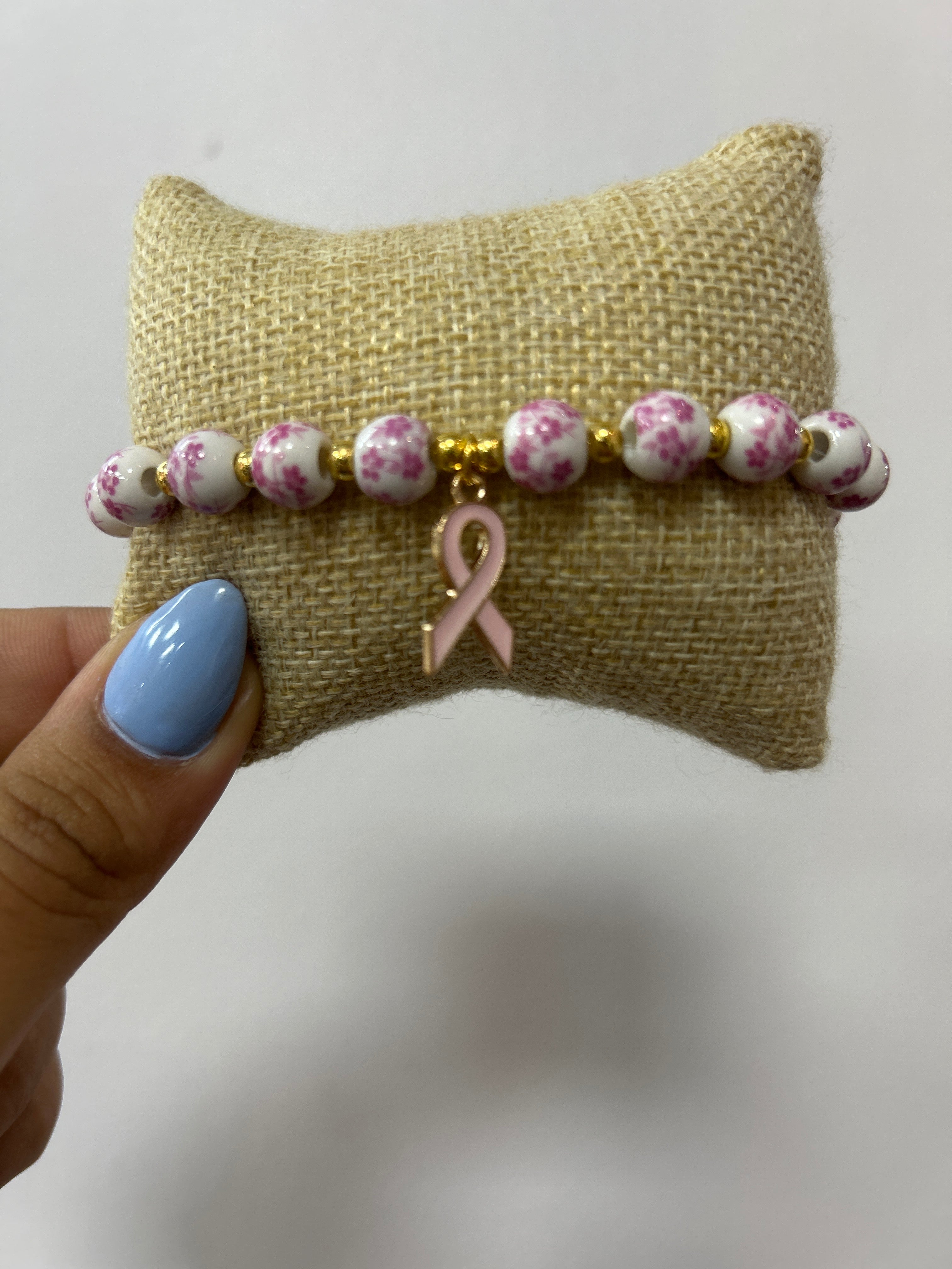 Pulsera Cinta Rosada Esperanza