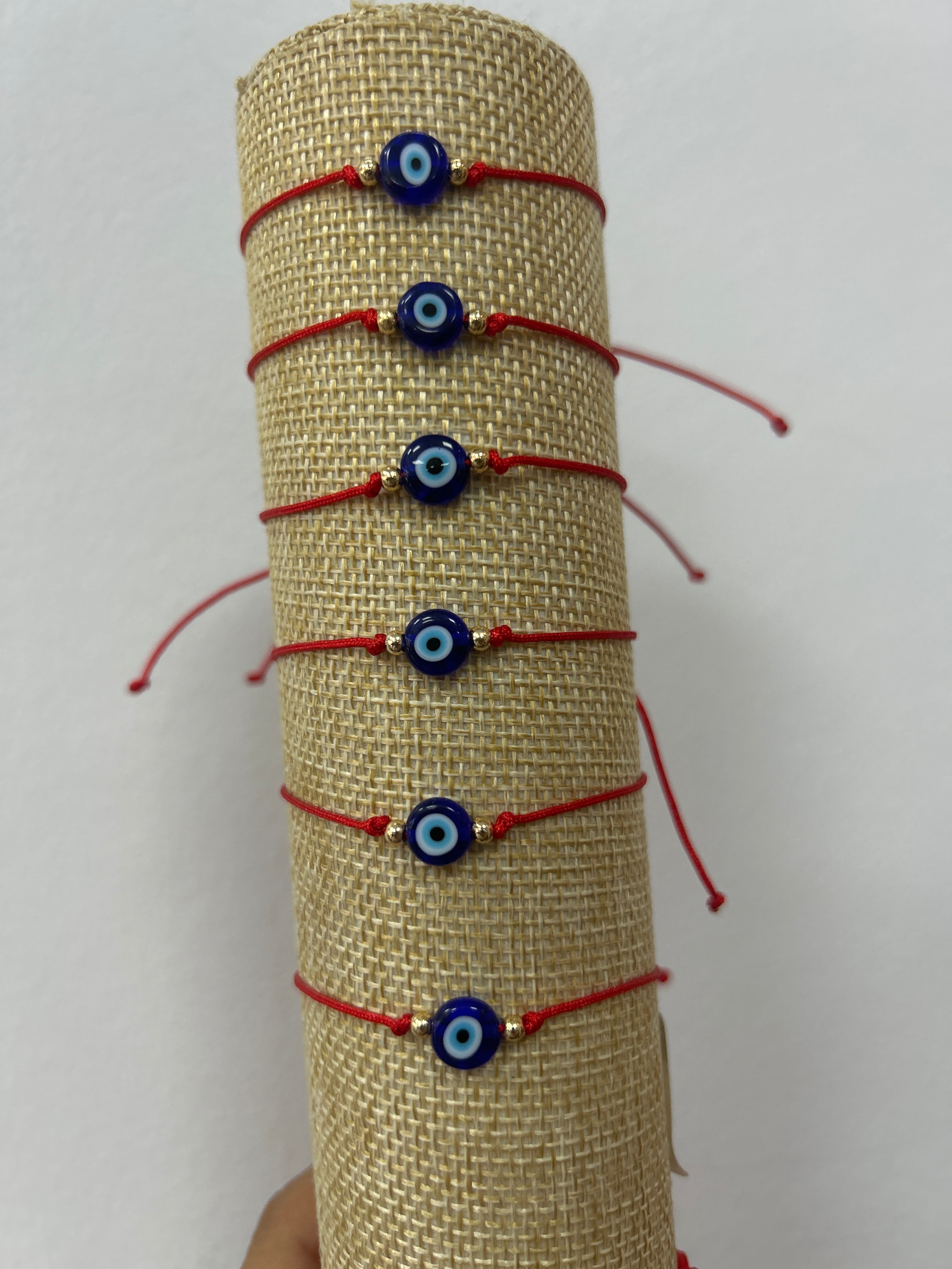 Pulsera Ojo Turco Protección Roja