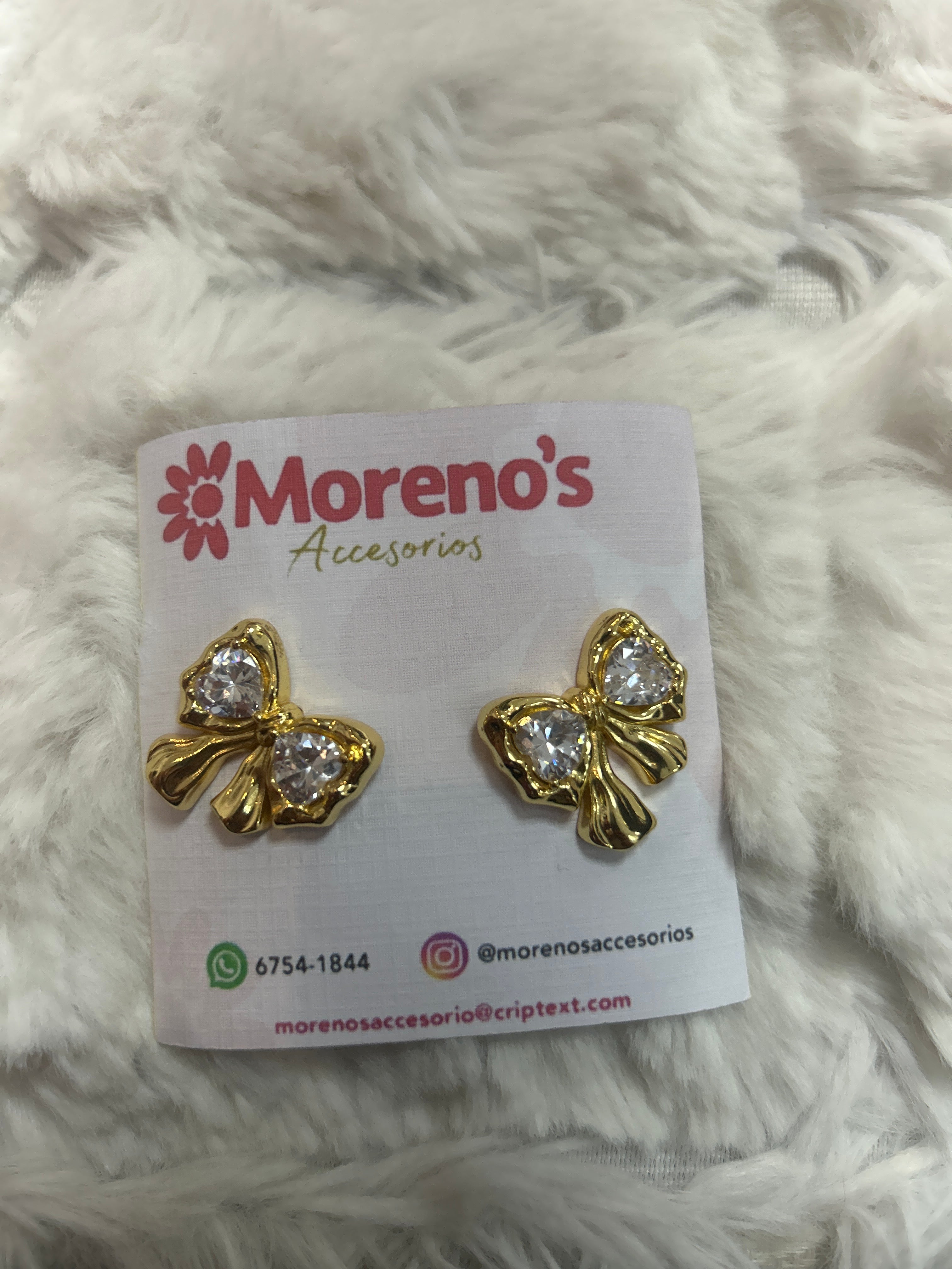 Aretes Lazo de Cristal