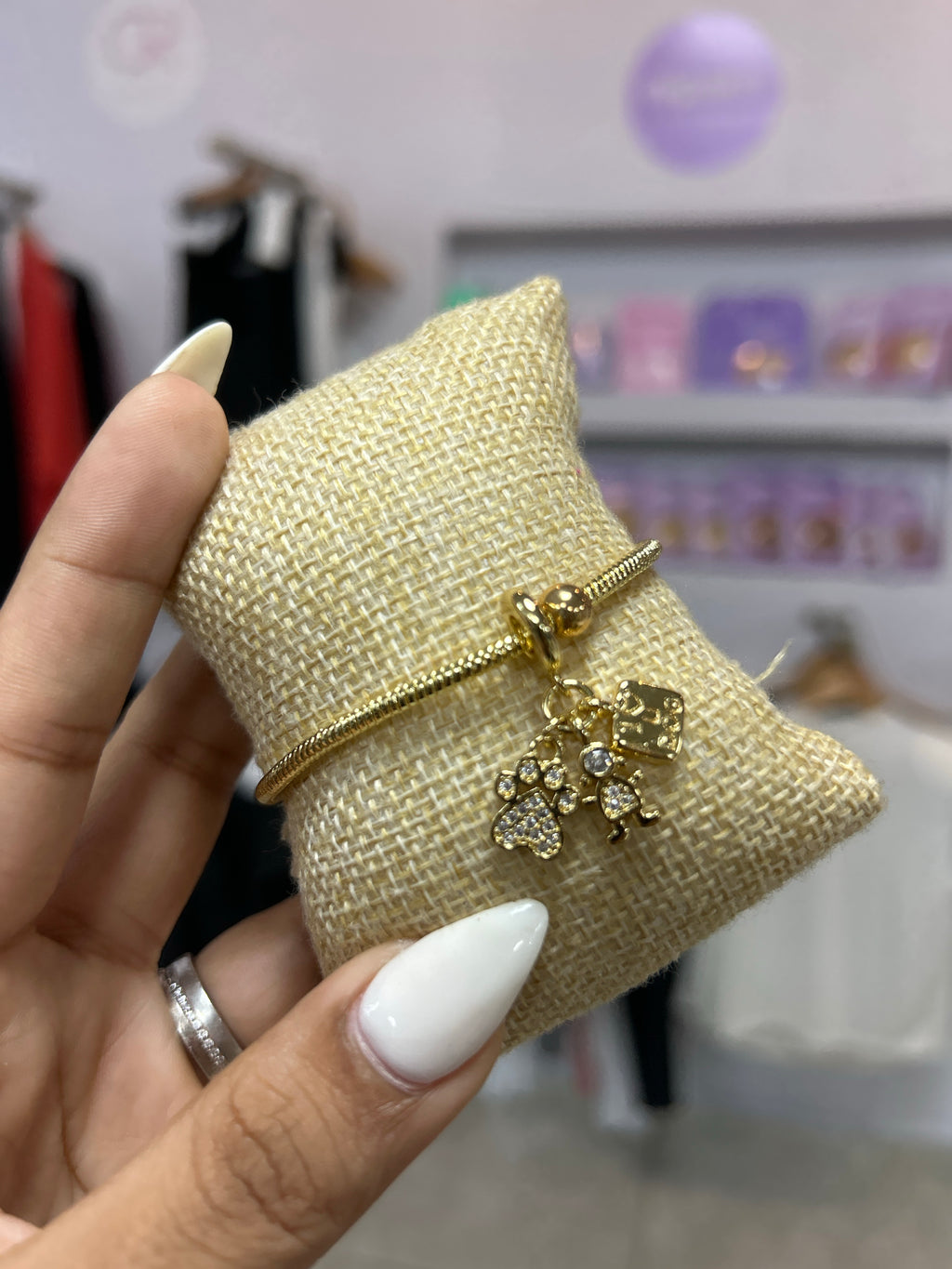 Pulsera Charm Dorada Morenos